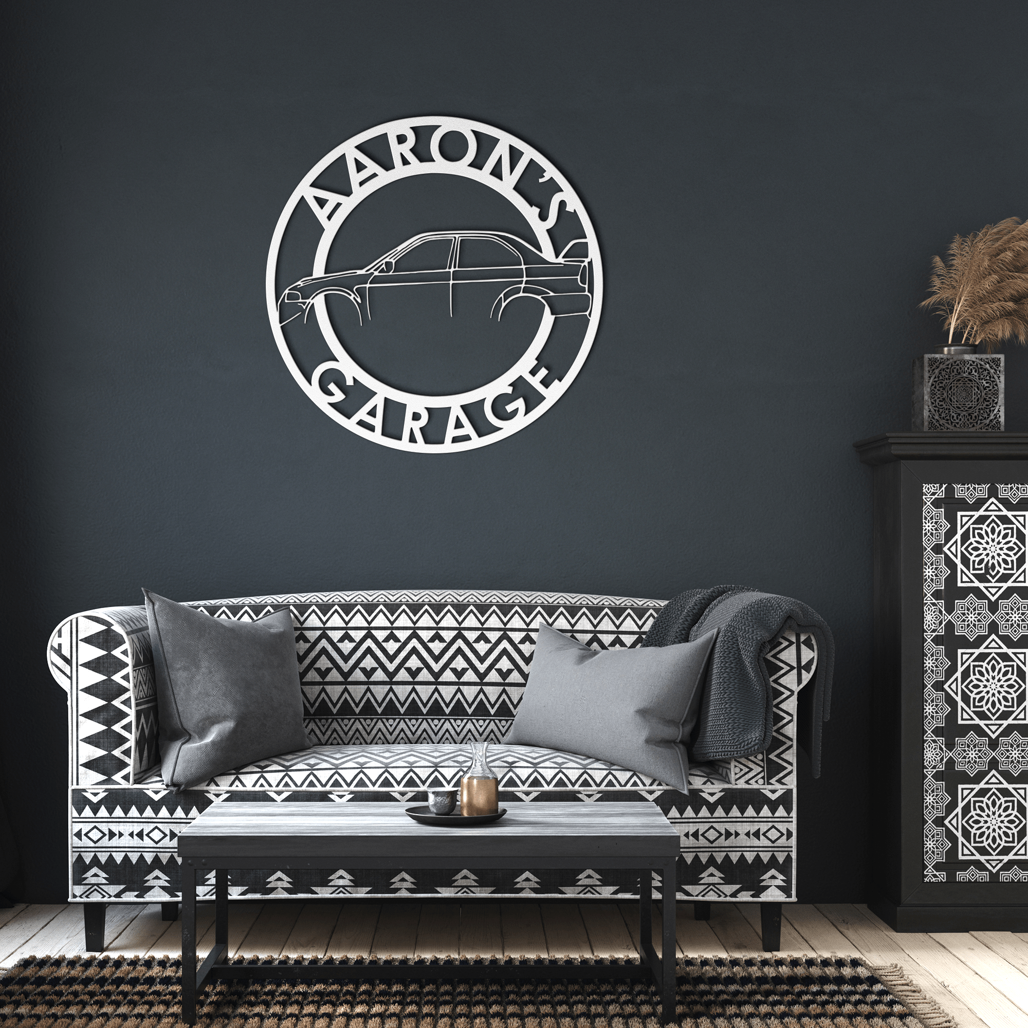 Personalized EVO Garage Metal Sign - Cool Metal Signs