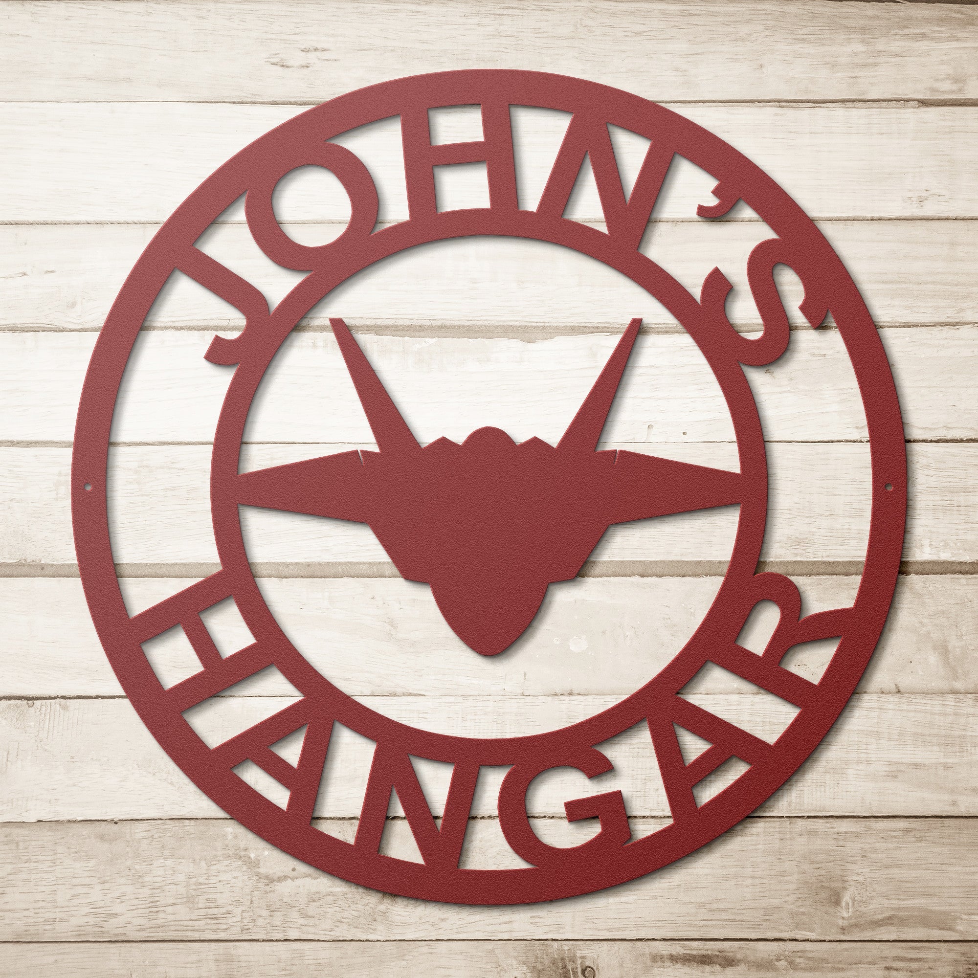 Personalized Fighter Jet Metal Sign - Cool Metal Signs