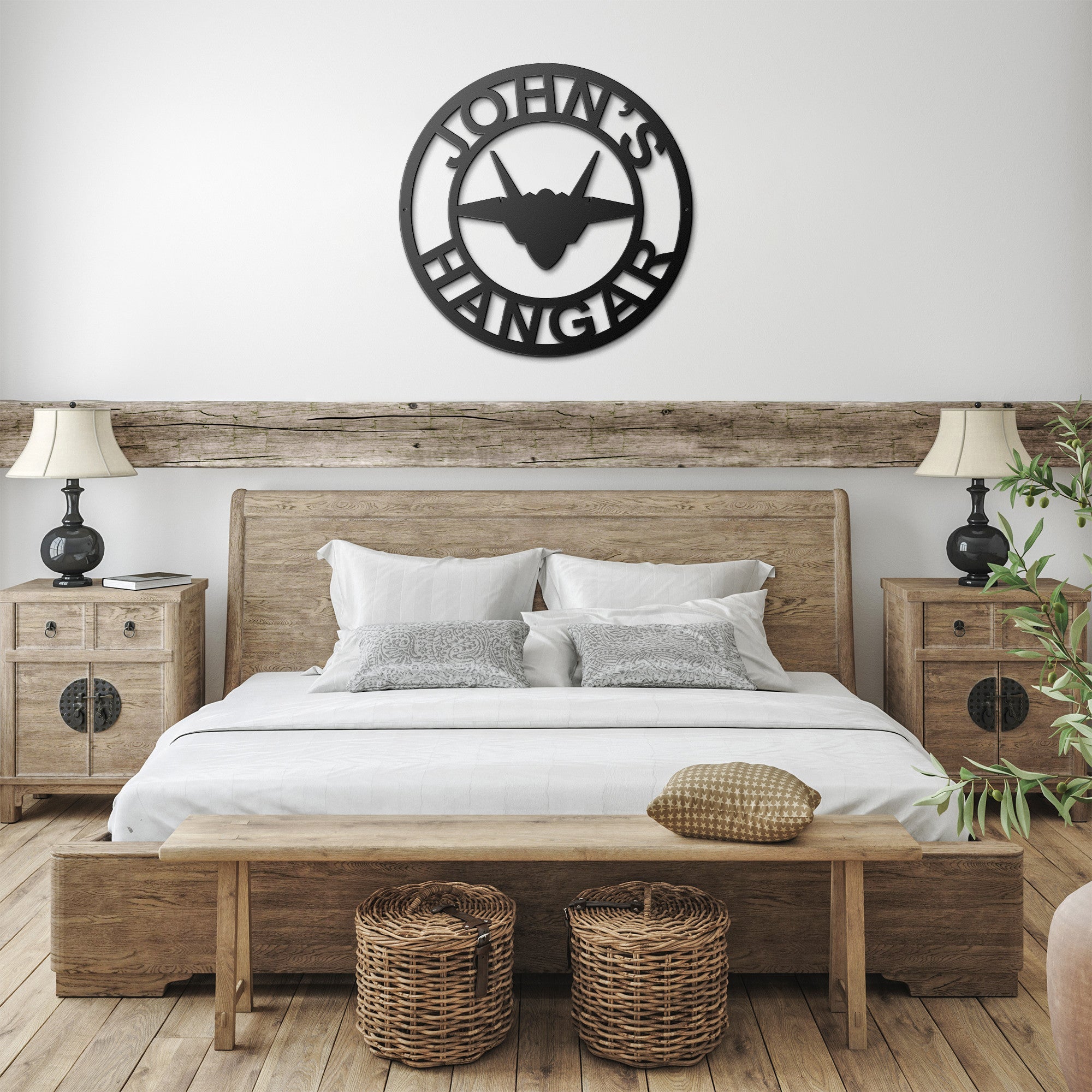 Personalized Fighter Jet Metal Sign - Cool Metal Signs