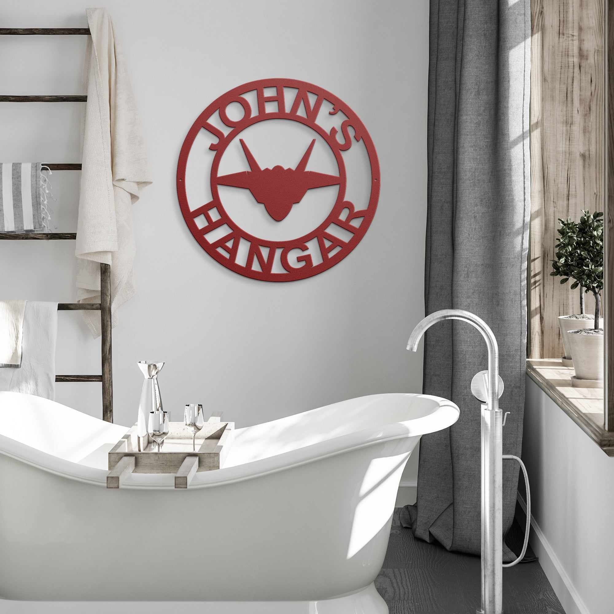 Personalized Fighter Jet Metal Sign - Cool Metal Signs