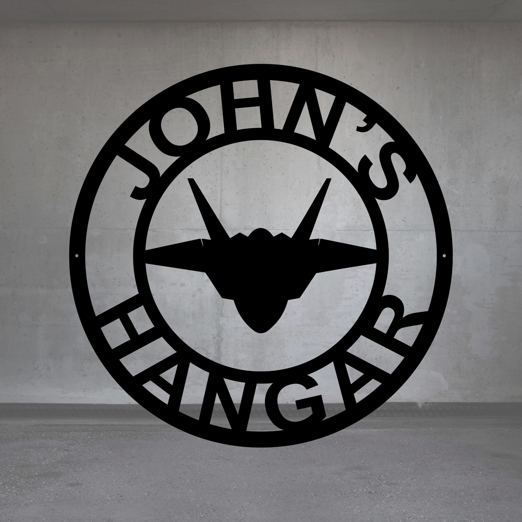 Personalized Fighter Jet Metal Sign - Cool Metal Signs