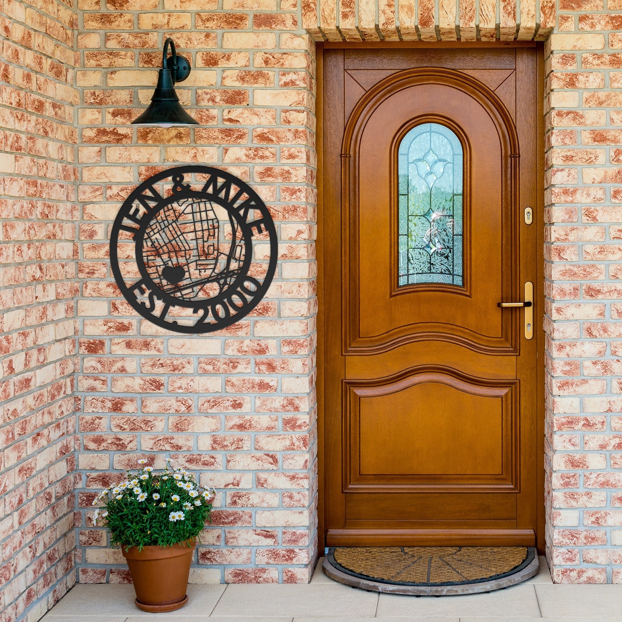 Personalized Home & Heart Metal Sign - Cool Metal Signs