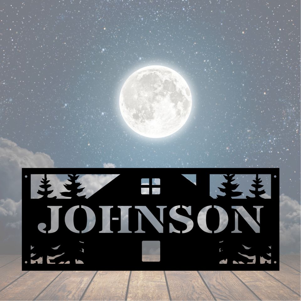 Personalized Home Scene Fire Pit Ring - Cool Metal Signs