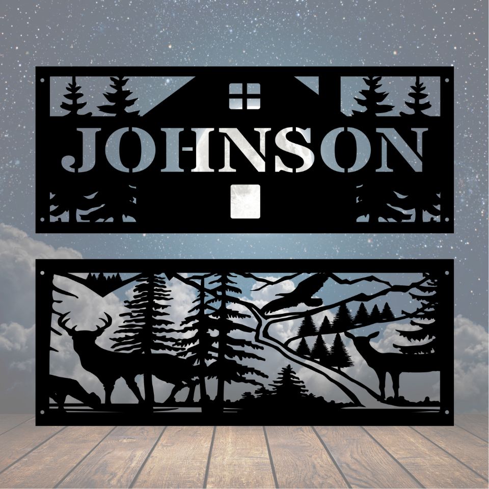 Personalized Home Scene Fire Pit Ring - Cool Metal Signs