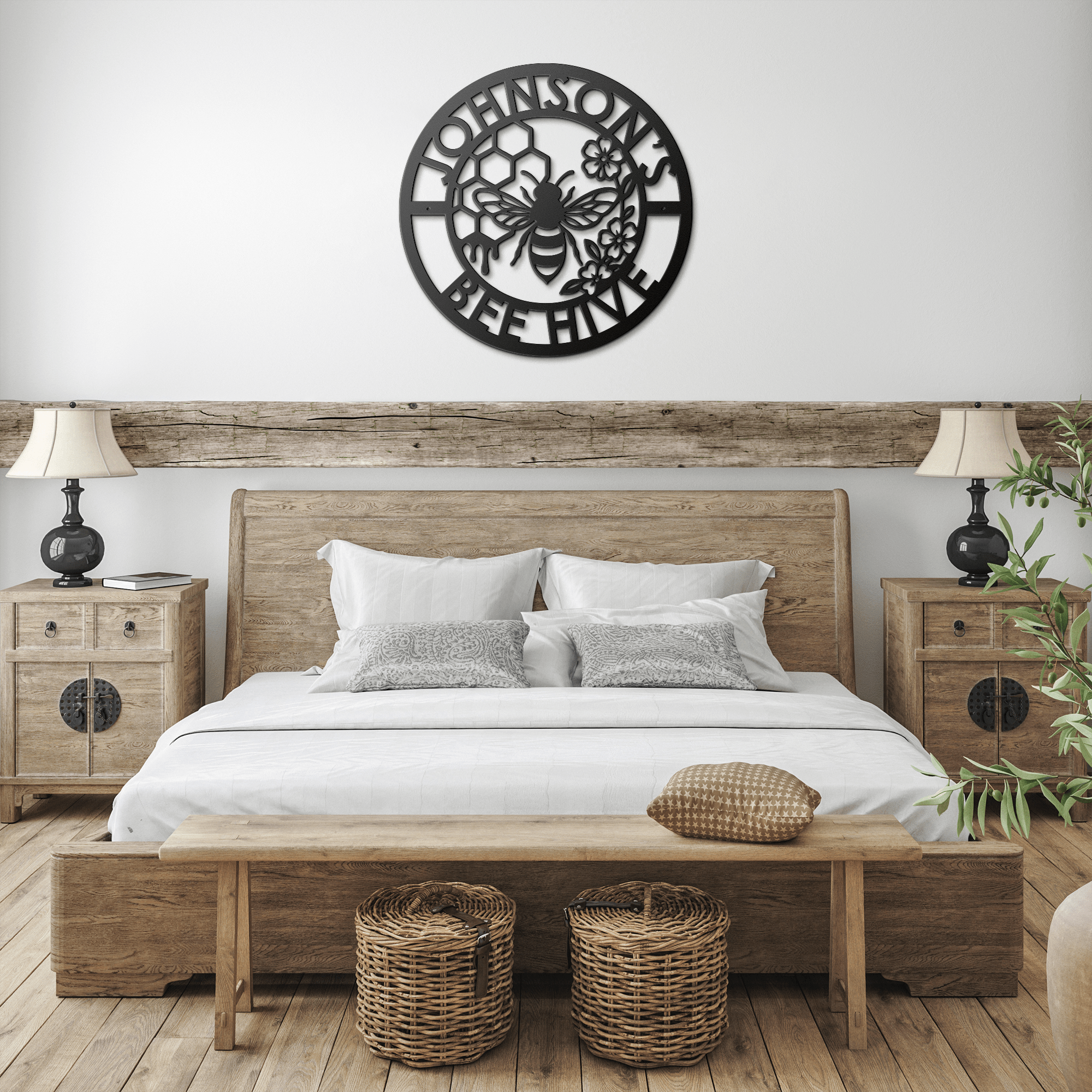 Personalized Honey Bee Metal Sign - Cool Metal Signs
