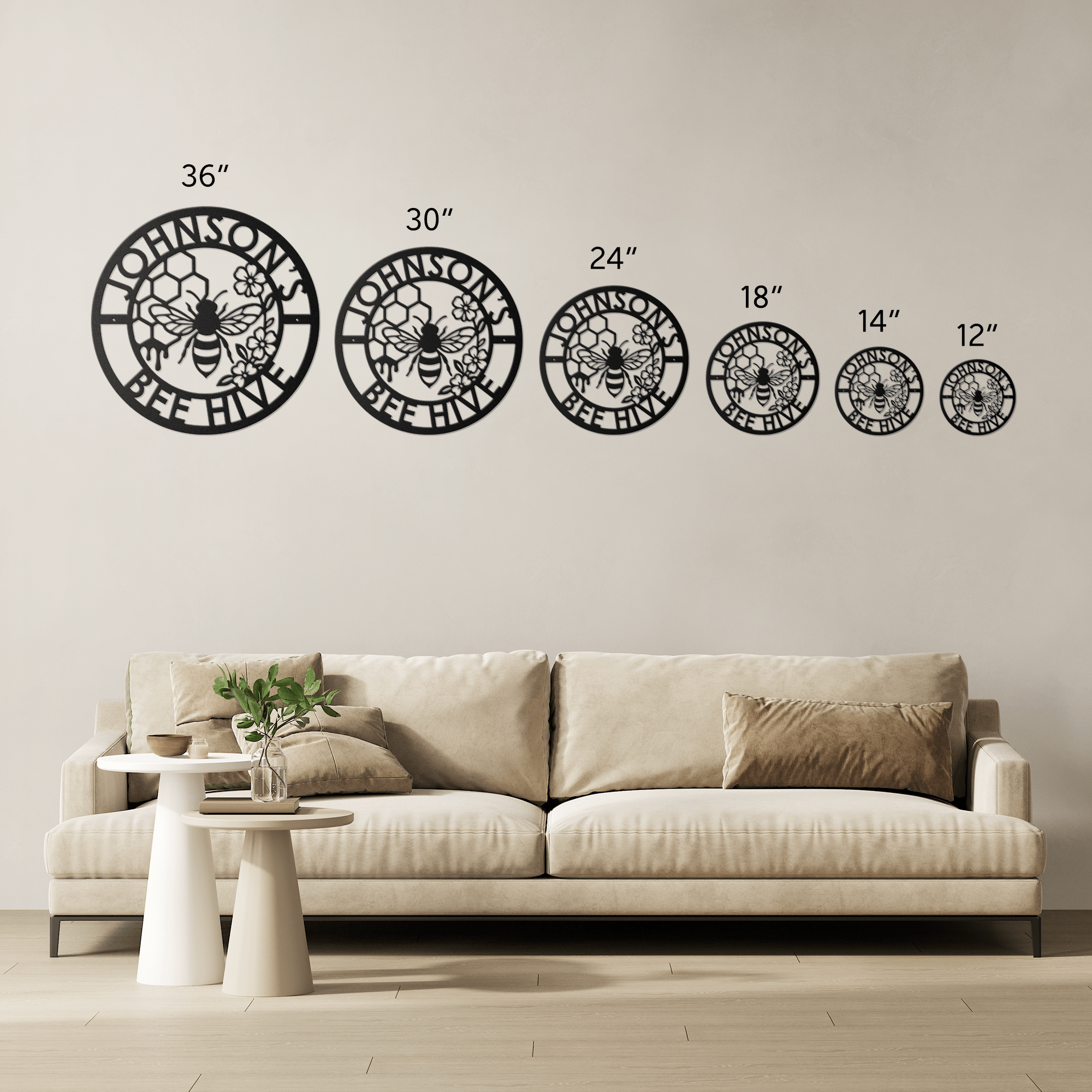 Personalized Honey Bee Metal Sign - Cool Metal Signs