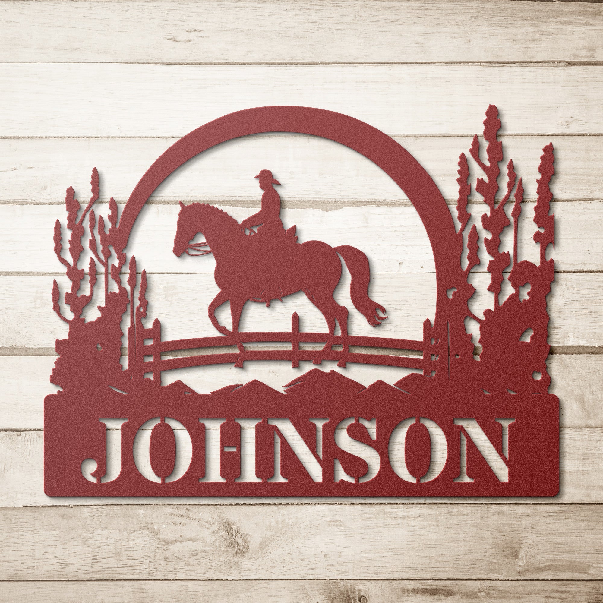 Personalized Horse Riding Arena Sign - Cool Metal Signs