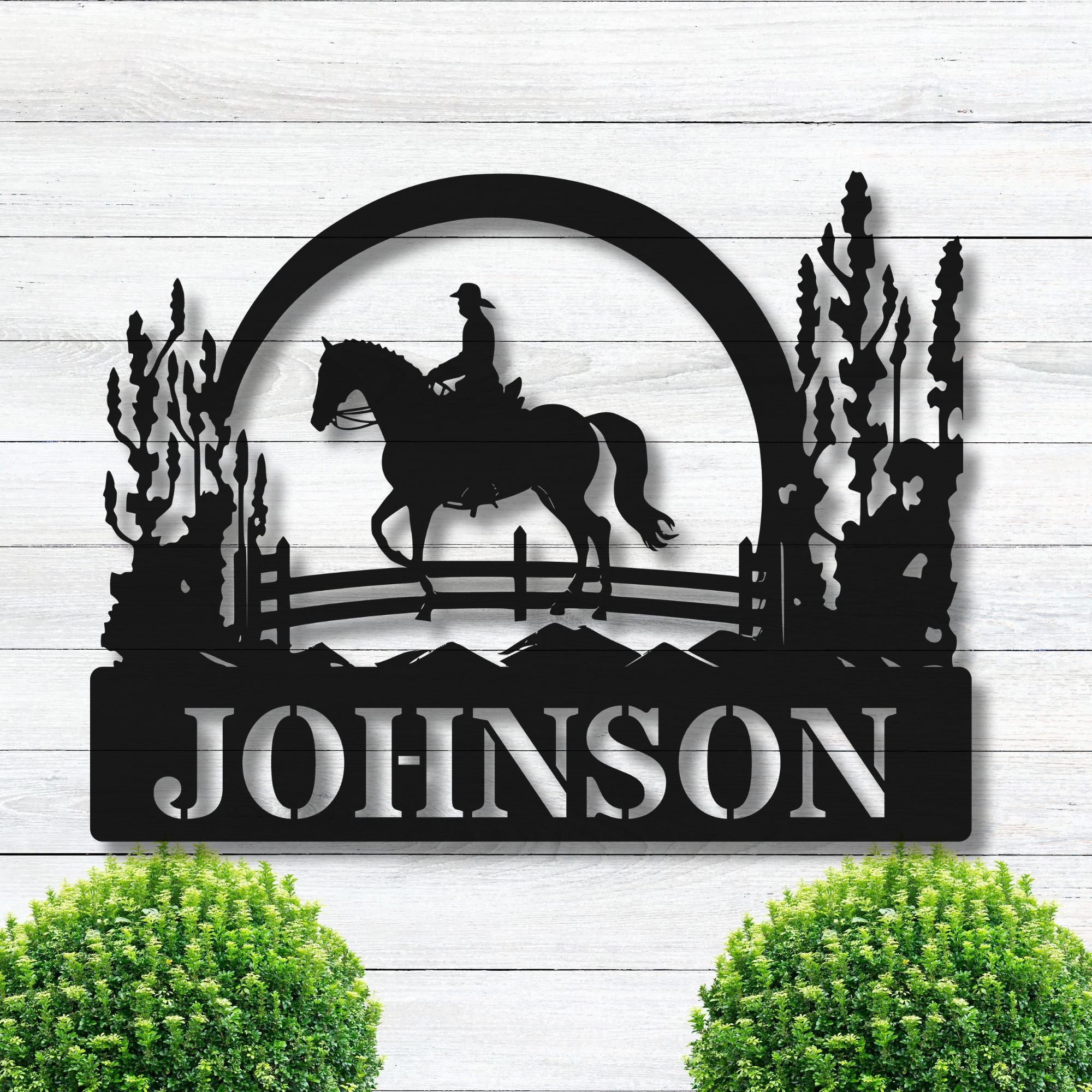 Personalized Horse Riding Arena Sign - Cool Metal Signs