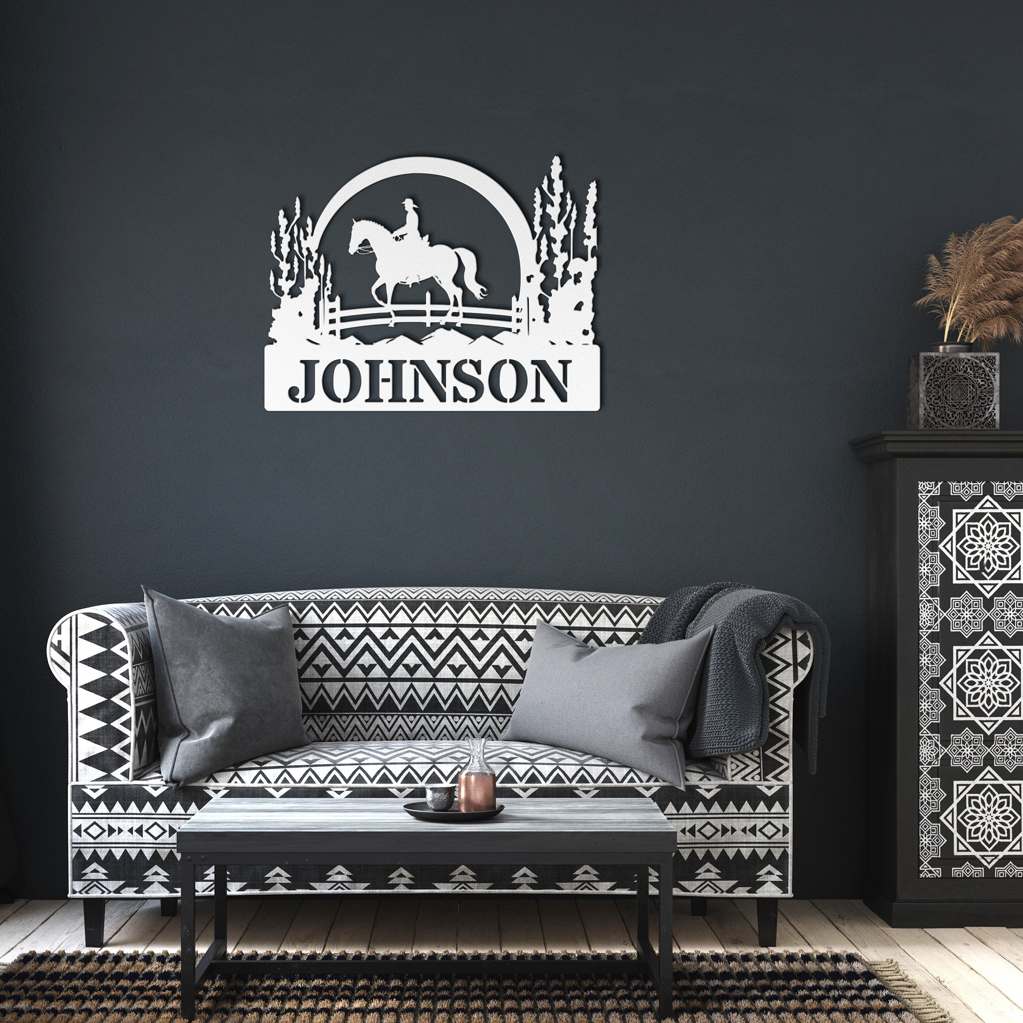 Personalized Horse Riding Arena Sign - Cool Metal Signs