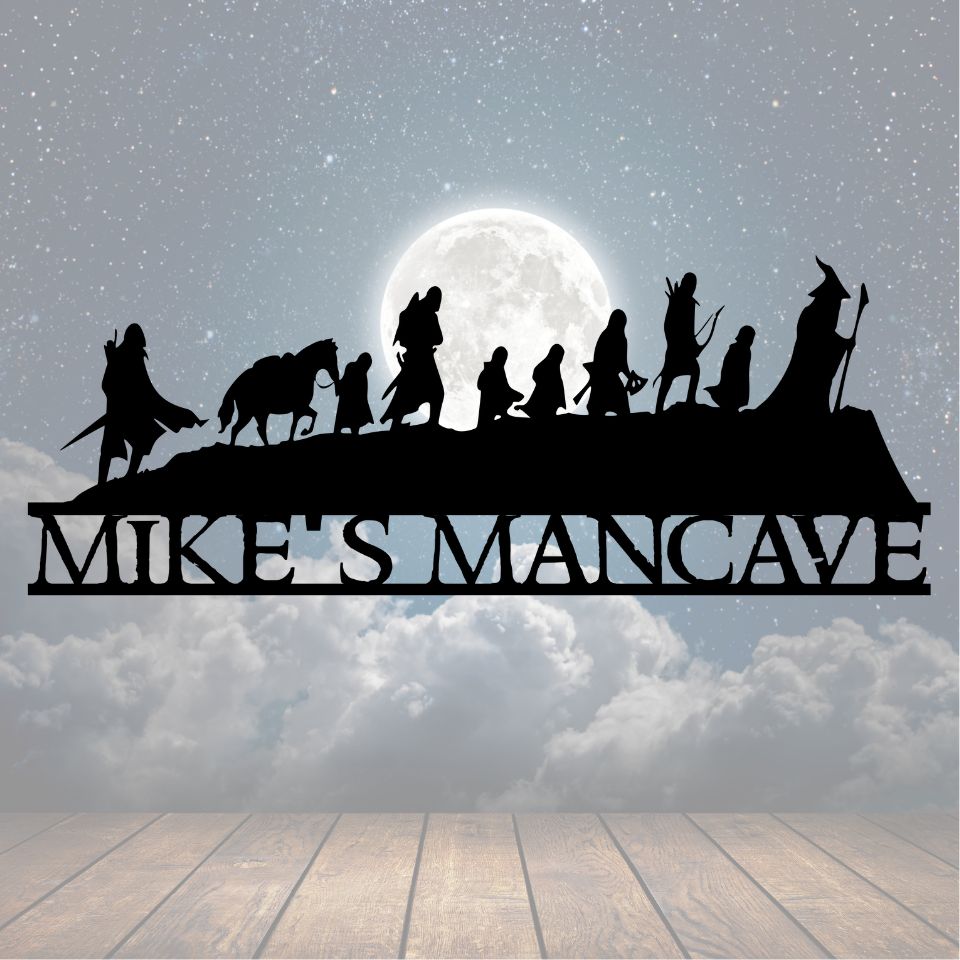 Personalized LOTR Metal Sign - Cool Metal Signs