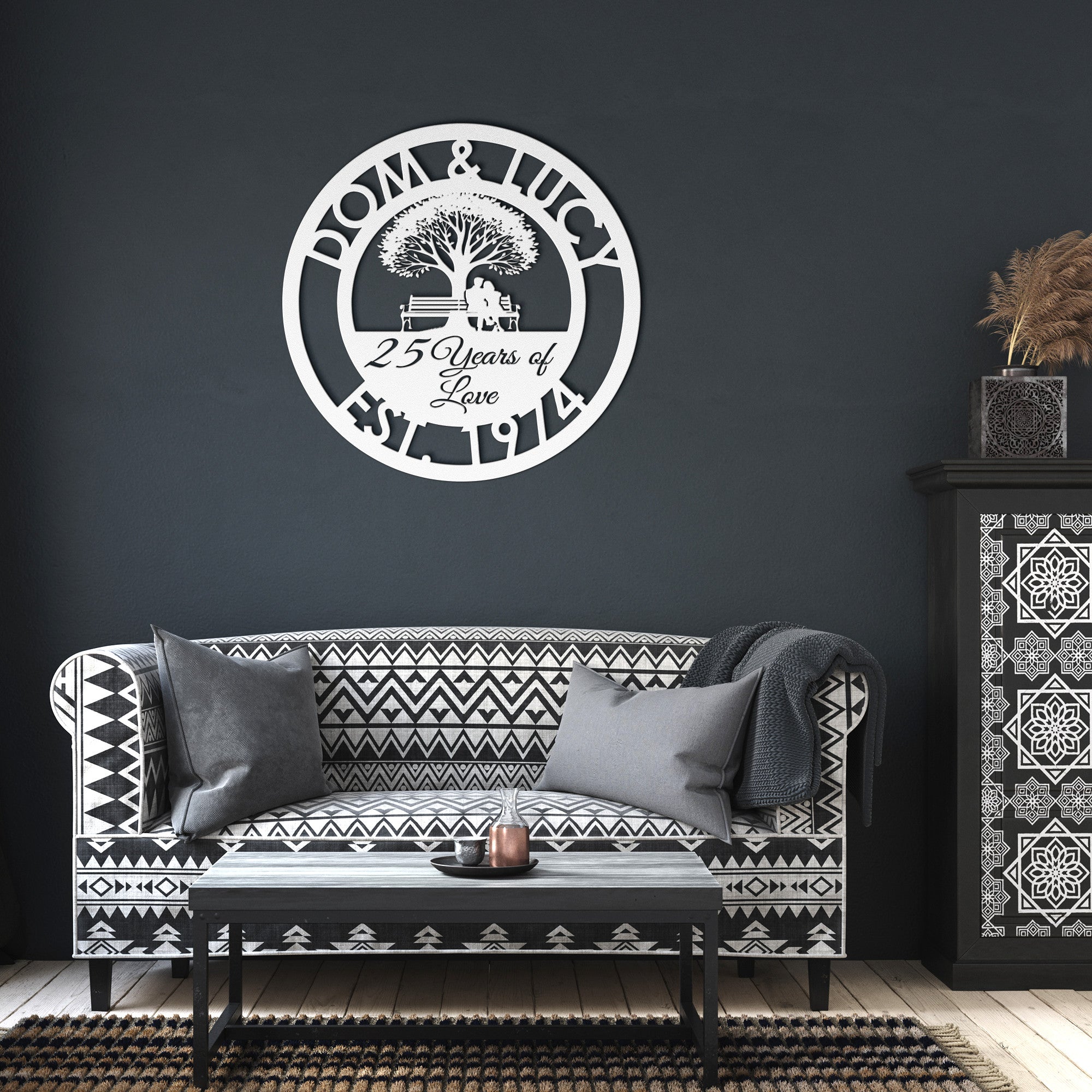 Personalized Loving Couple Sign - Cool Metal Signs