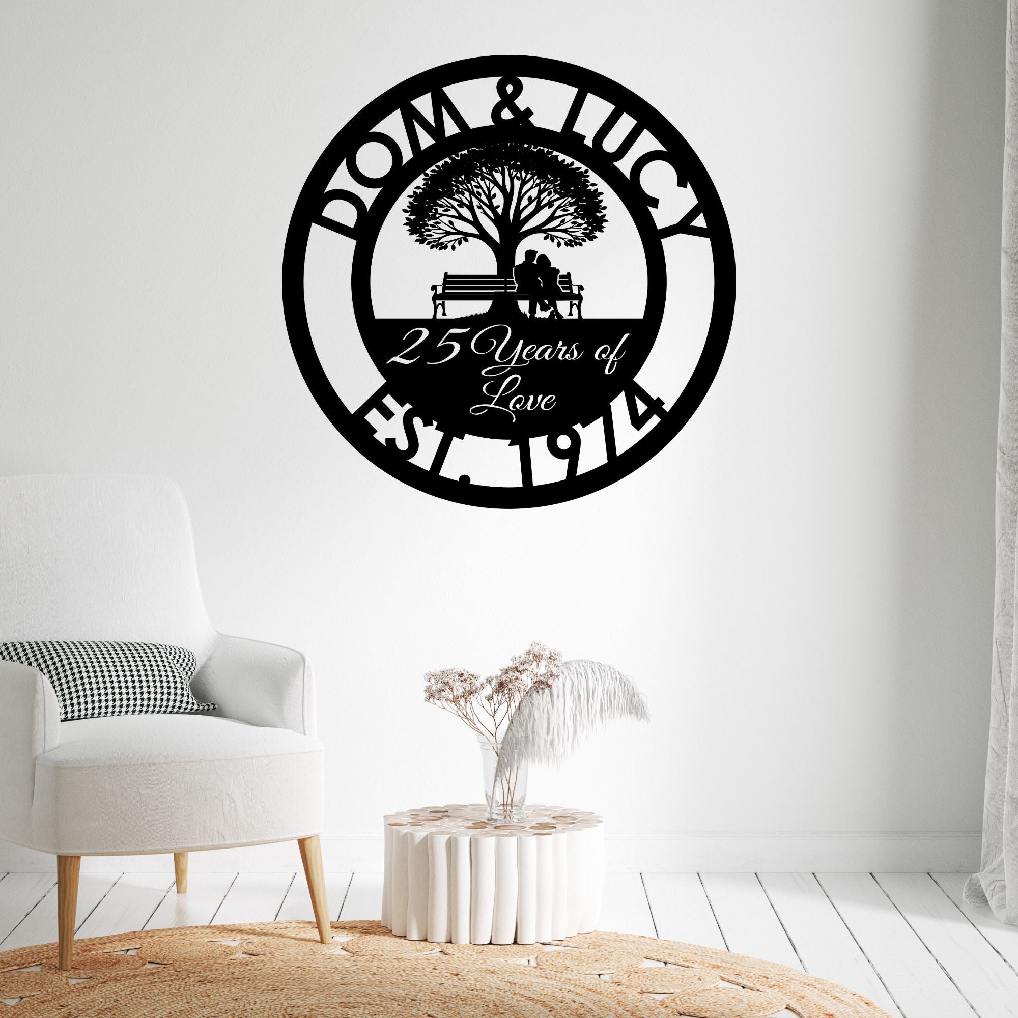 Personalized Loving Couple Sign - Cool Metal Signs