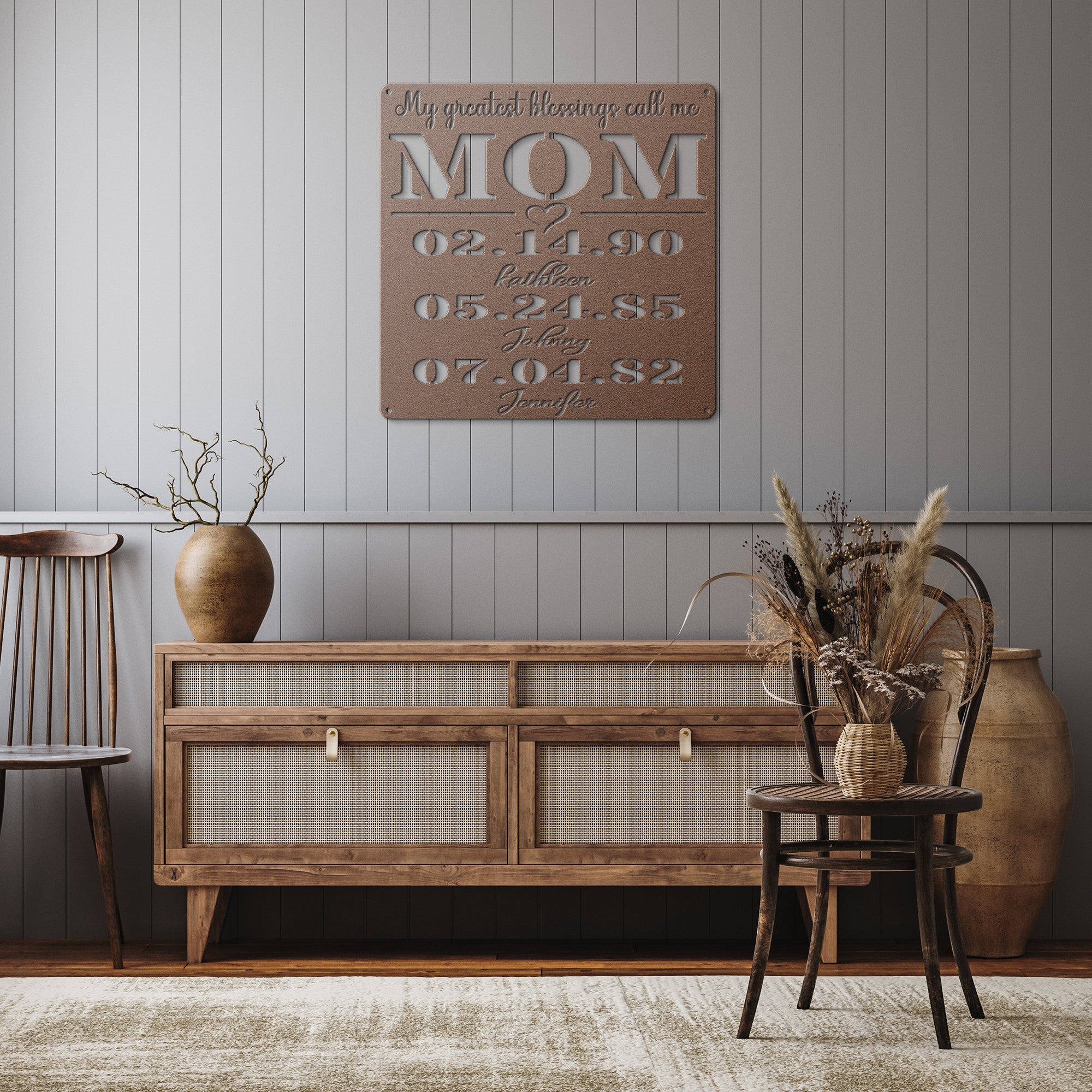 Personalized MOM Plaque - Cool Metal Signs