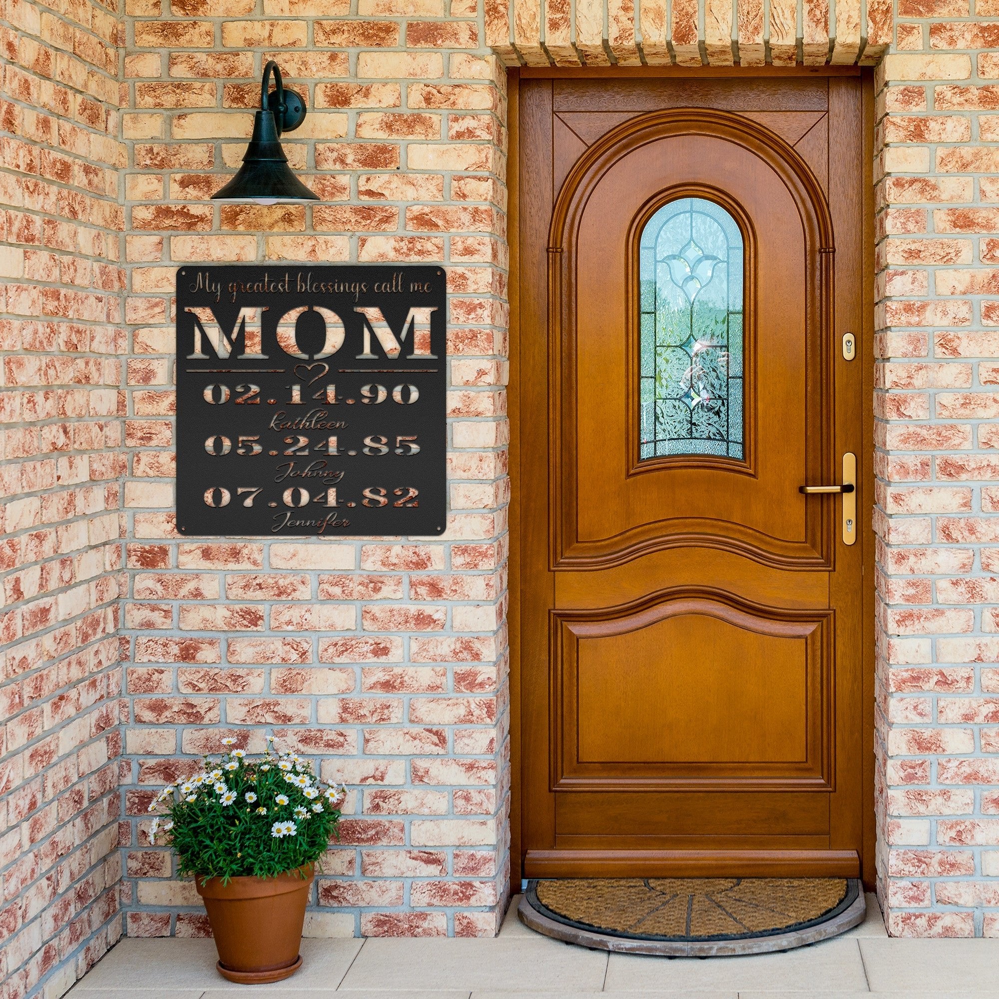 Personalized MOM Plaque - Cool Metal Signs