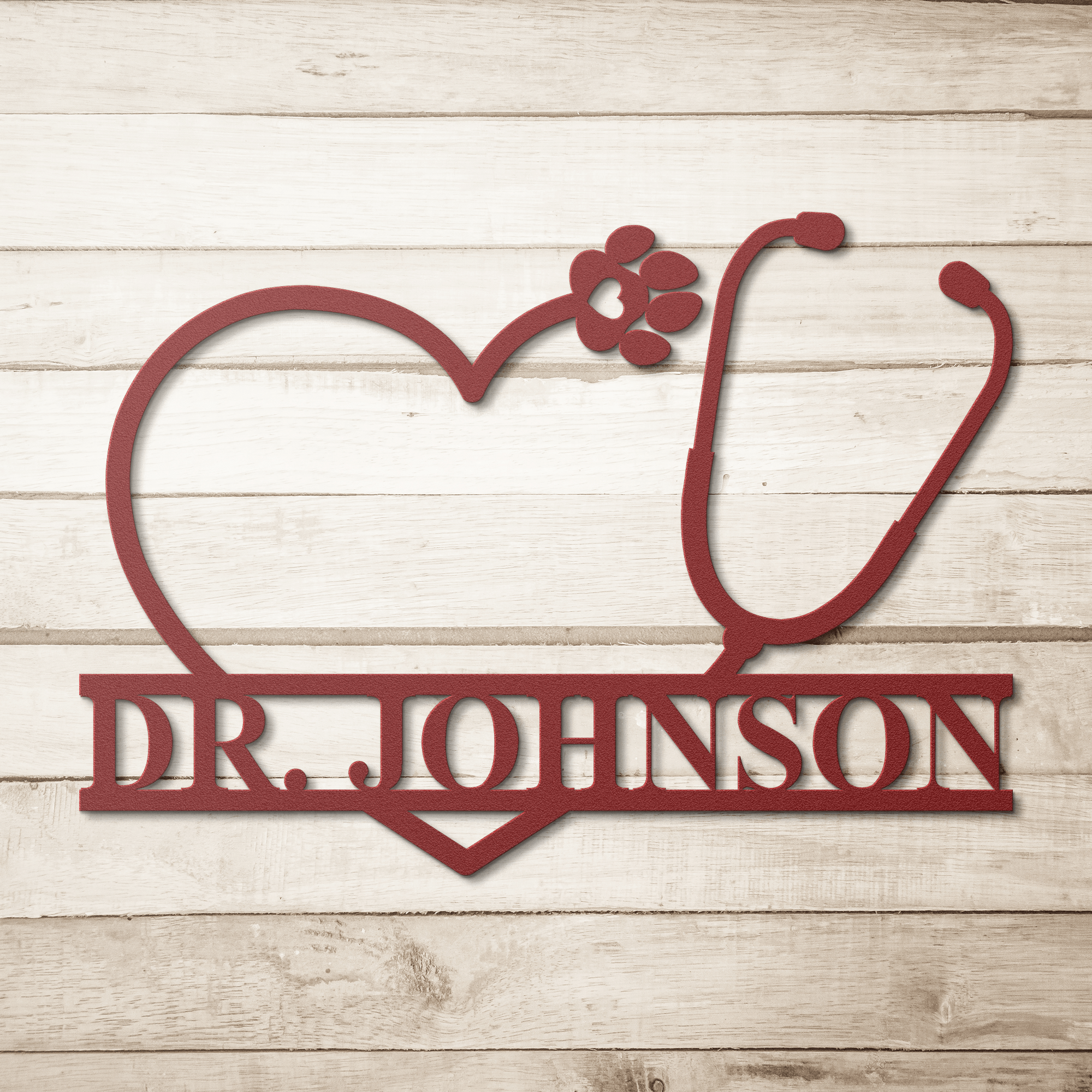 Personalized Veterinarian Sign - Cool Metal Signs