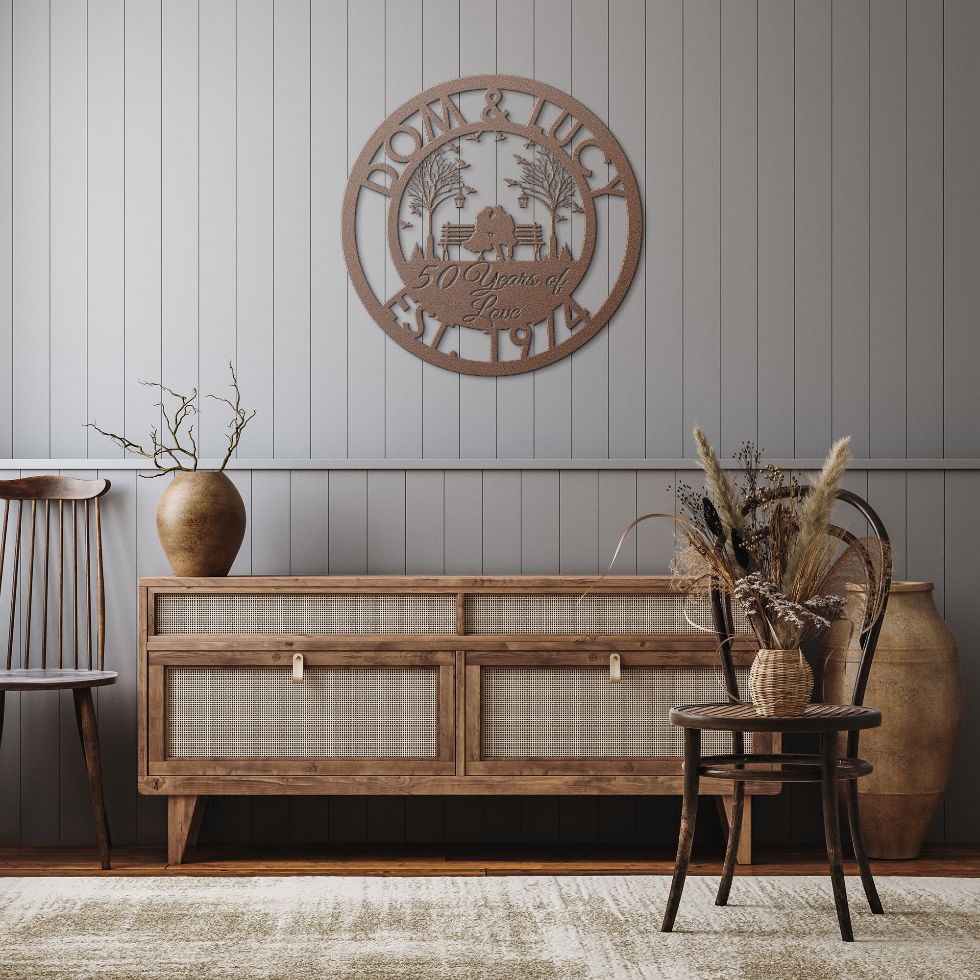 Personalized Wedding Anniversary Metal Sign - Cool Metal Signs