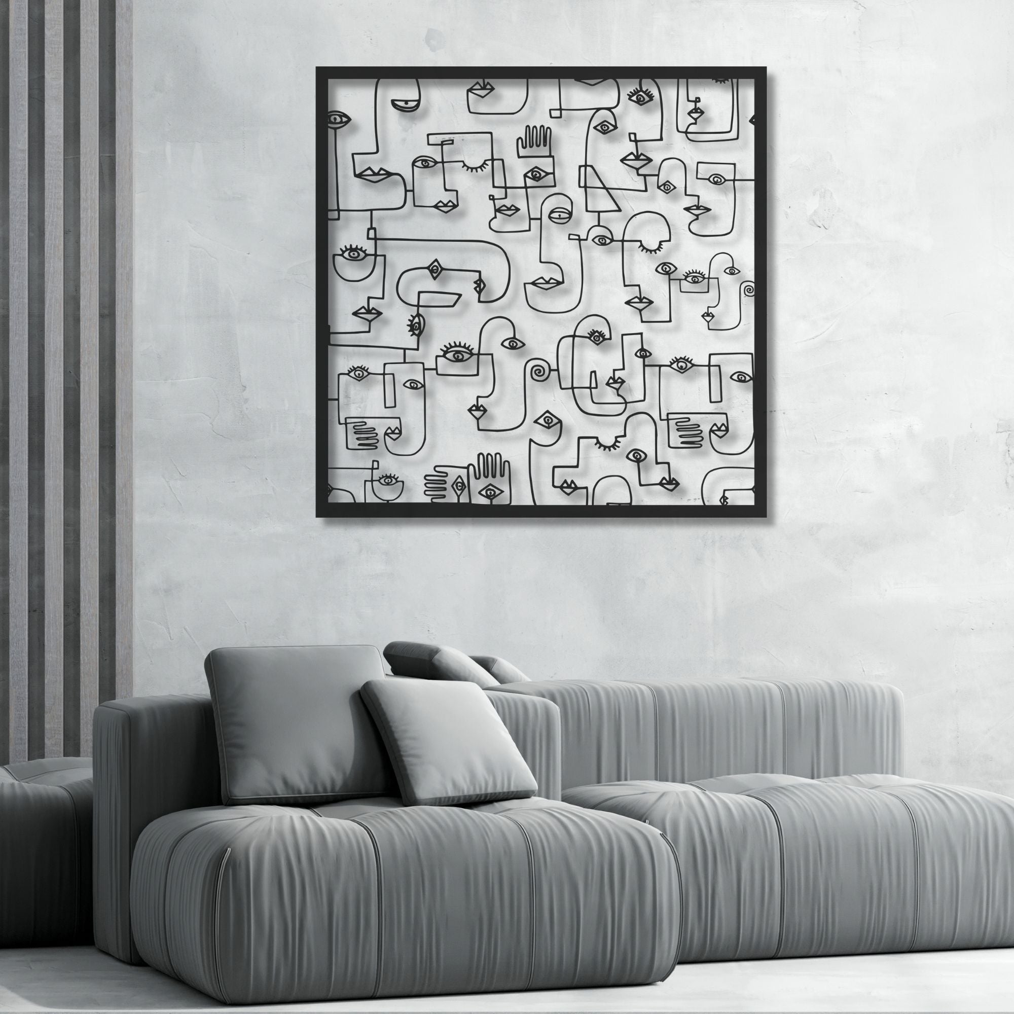 Picasso Pattern Metal Sign - Cool Metal Signs