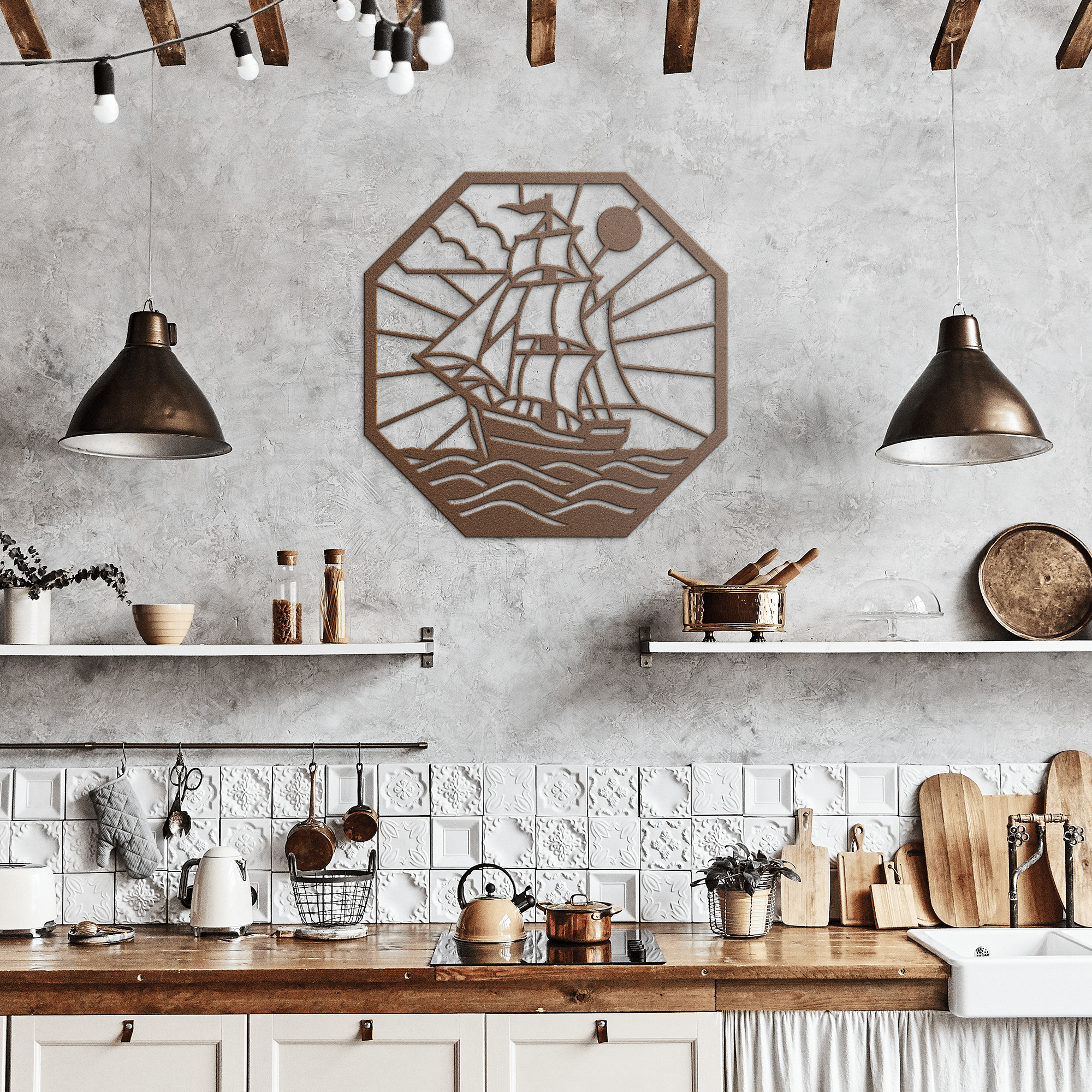 Pirate Ship Metal Sign - Cool Metal Signs