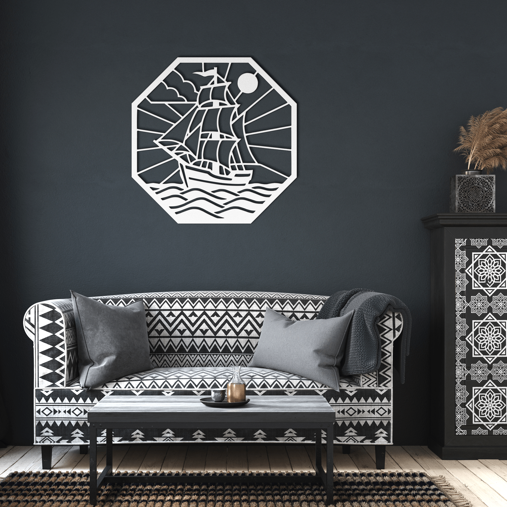 Pirate Ship Metal Sign - Cool Metal Signs