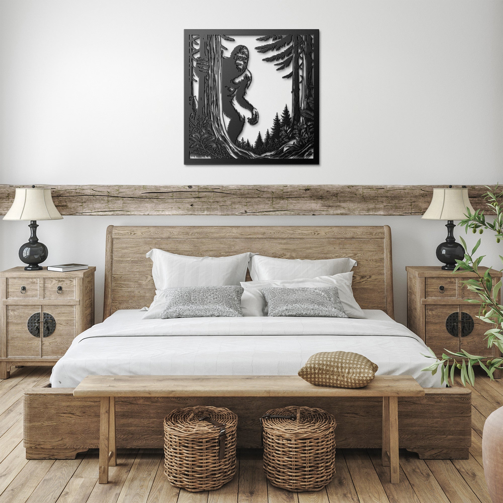 Sasquatch Metal Sign - Cool Metal Signs