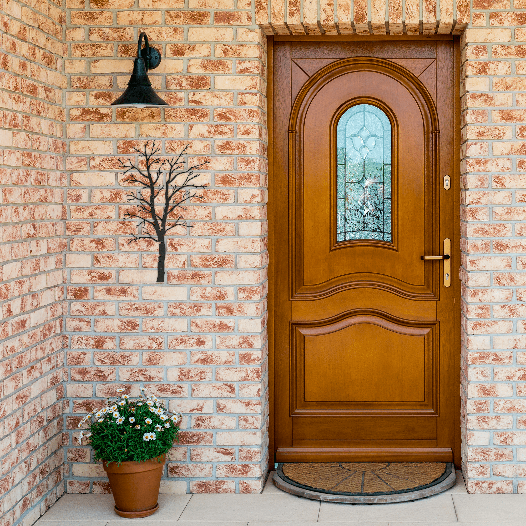 Single Bare Tree Metal Sign - Cool Metal Signs