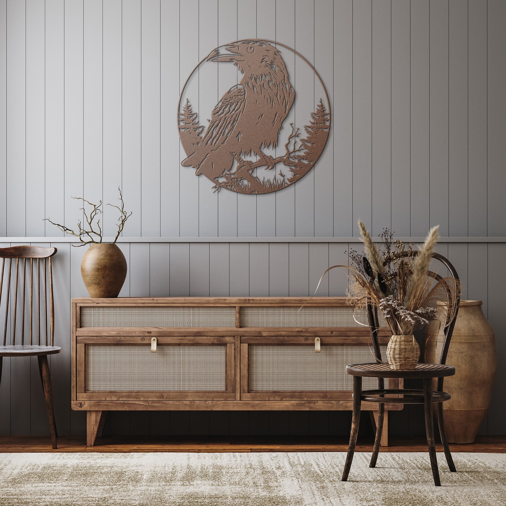 The Round Raven - Cool Metal Signs