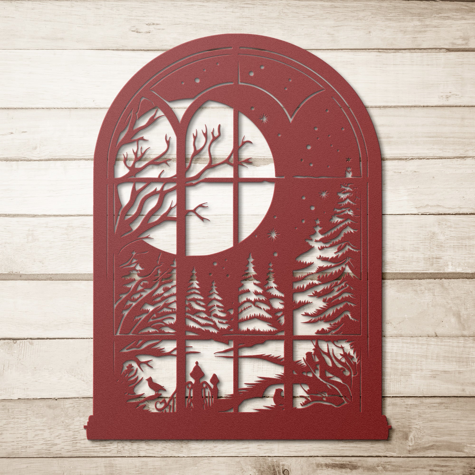 The Snowy Window Metal Sign - Cool Metal Signs