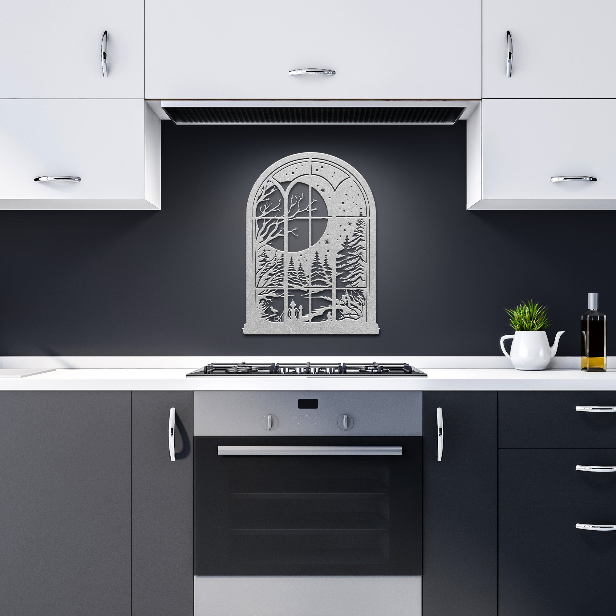 The Snowy Window Metal Sign - Cool Metal Signs