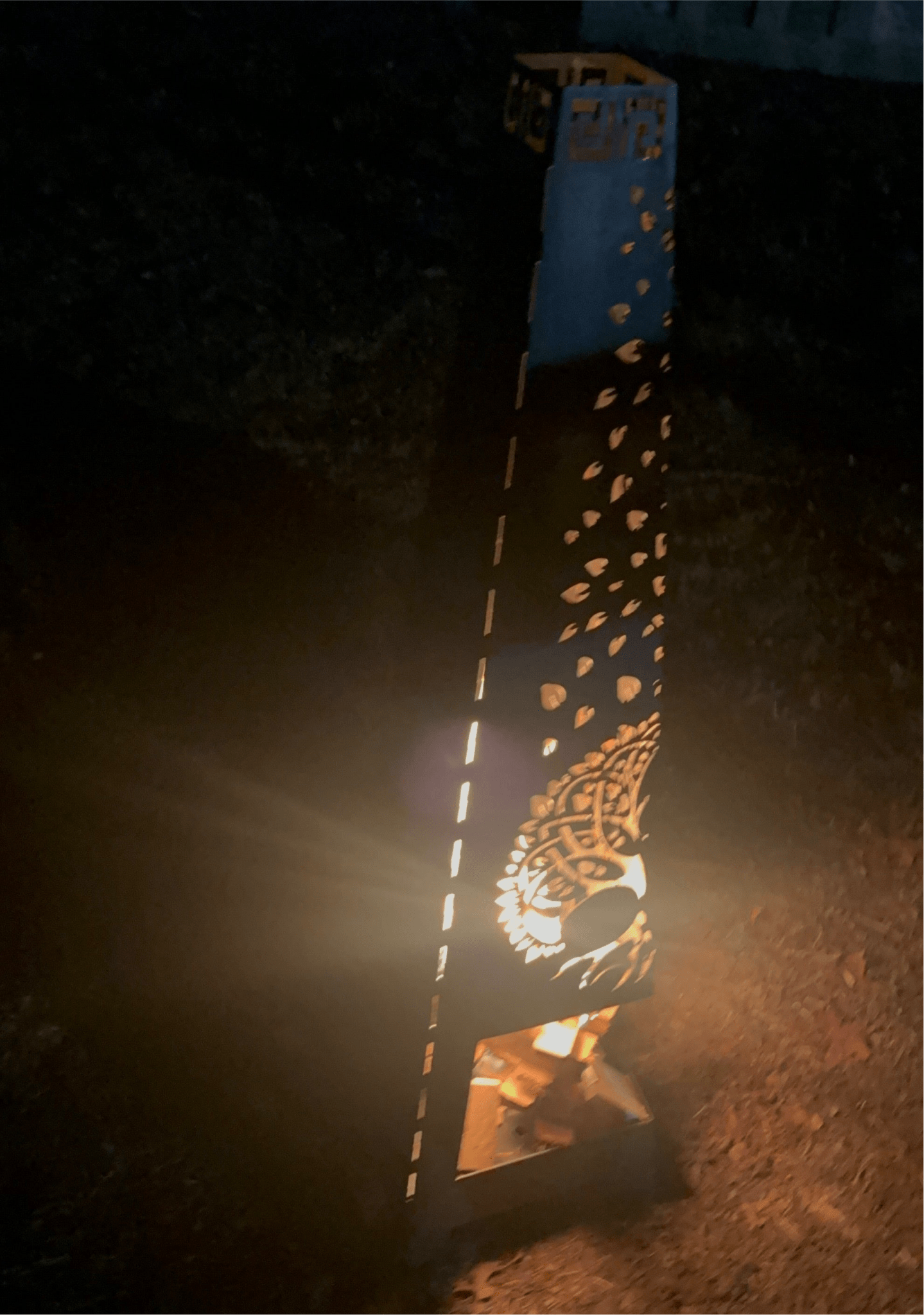 Tree of Life Fire Pit Chiminea - Cool Metal Signs