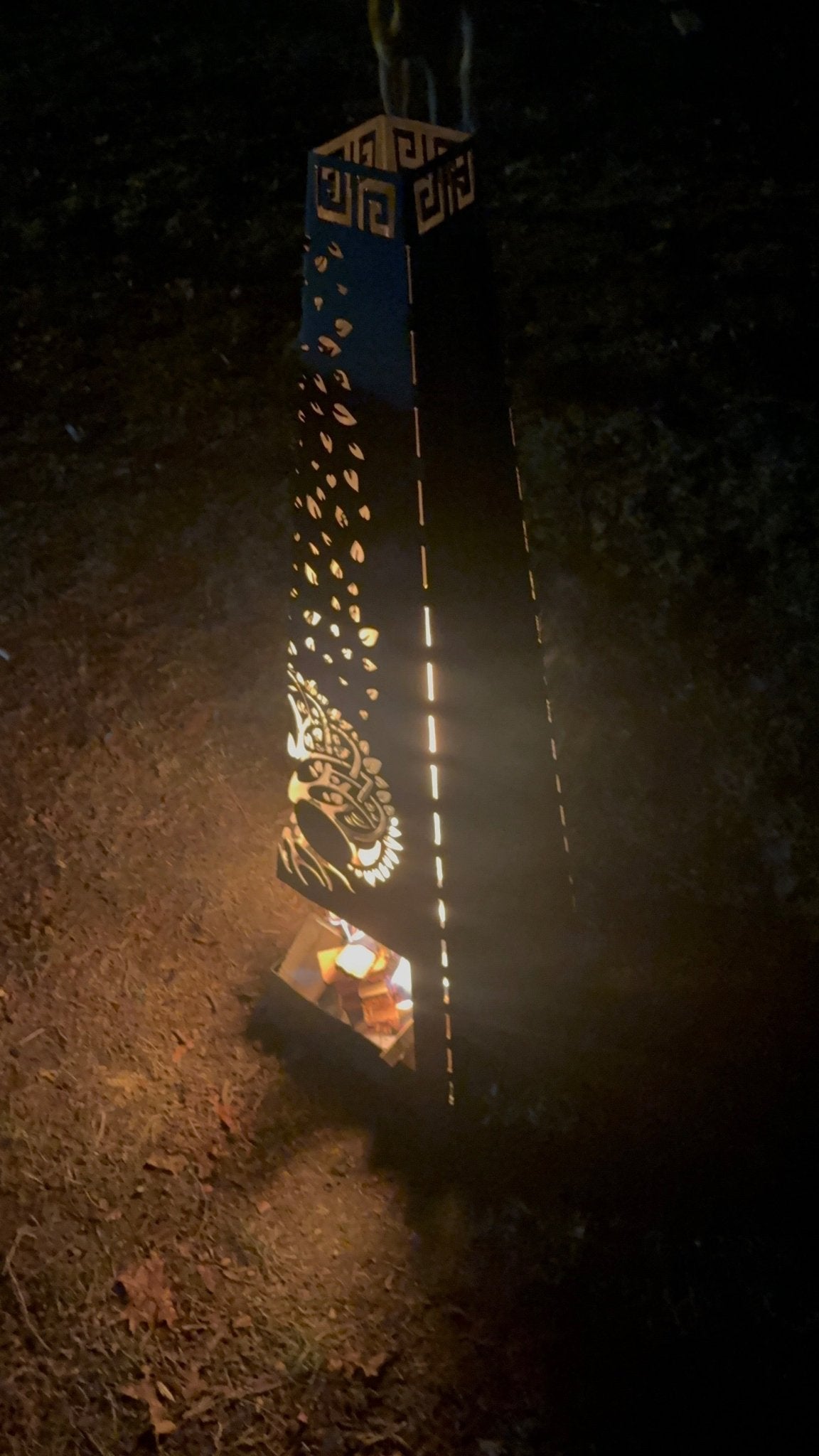 Tree of Life Fire Pit Chiminea - Cool Metal Signs