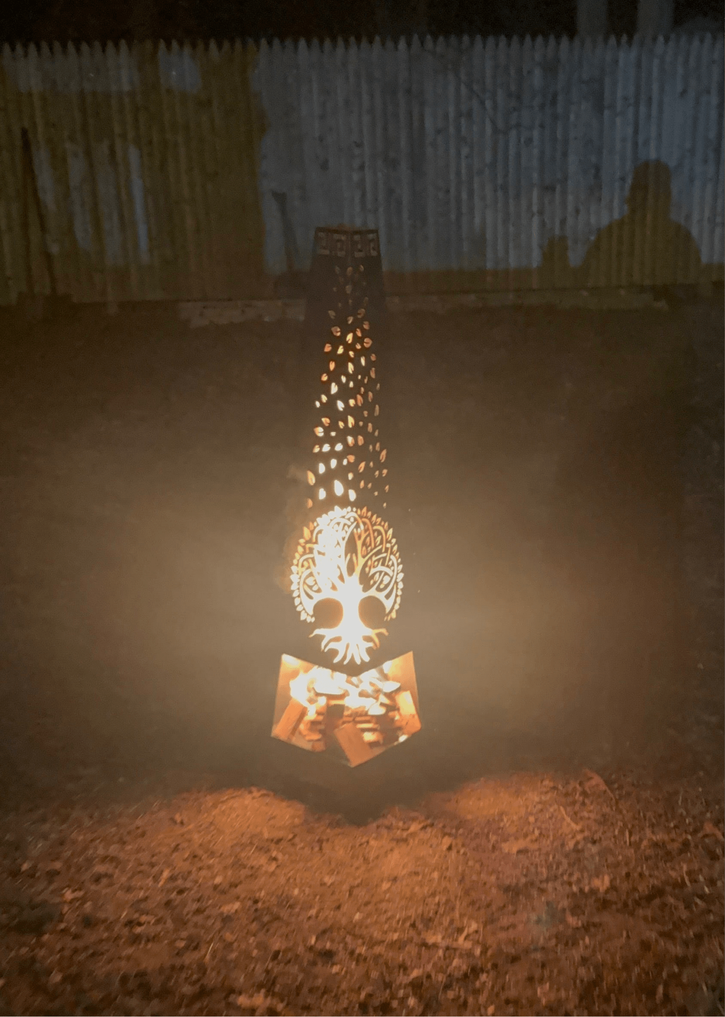 Tree of Life Fire Pit Chiminea - Cool Metal Signs