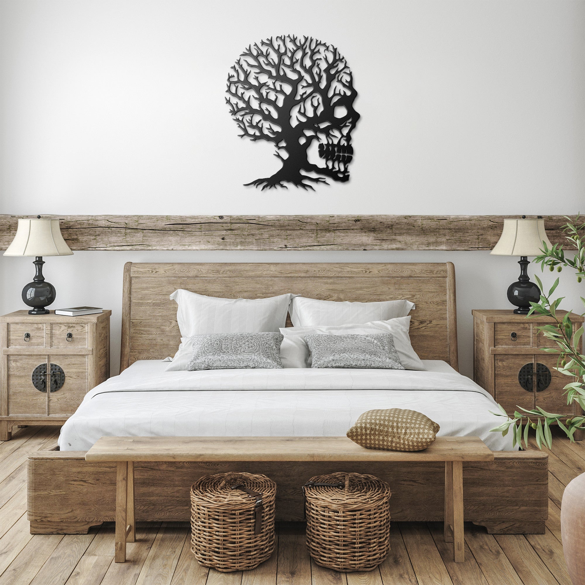 Tree Skull Metal Sign - Cool Metal Signs