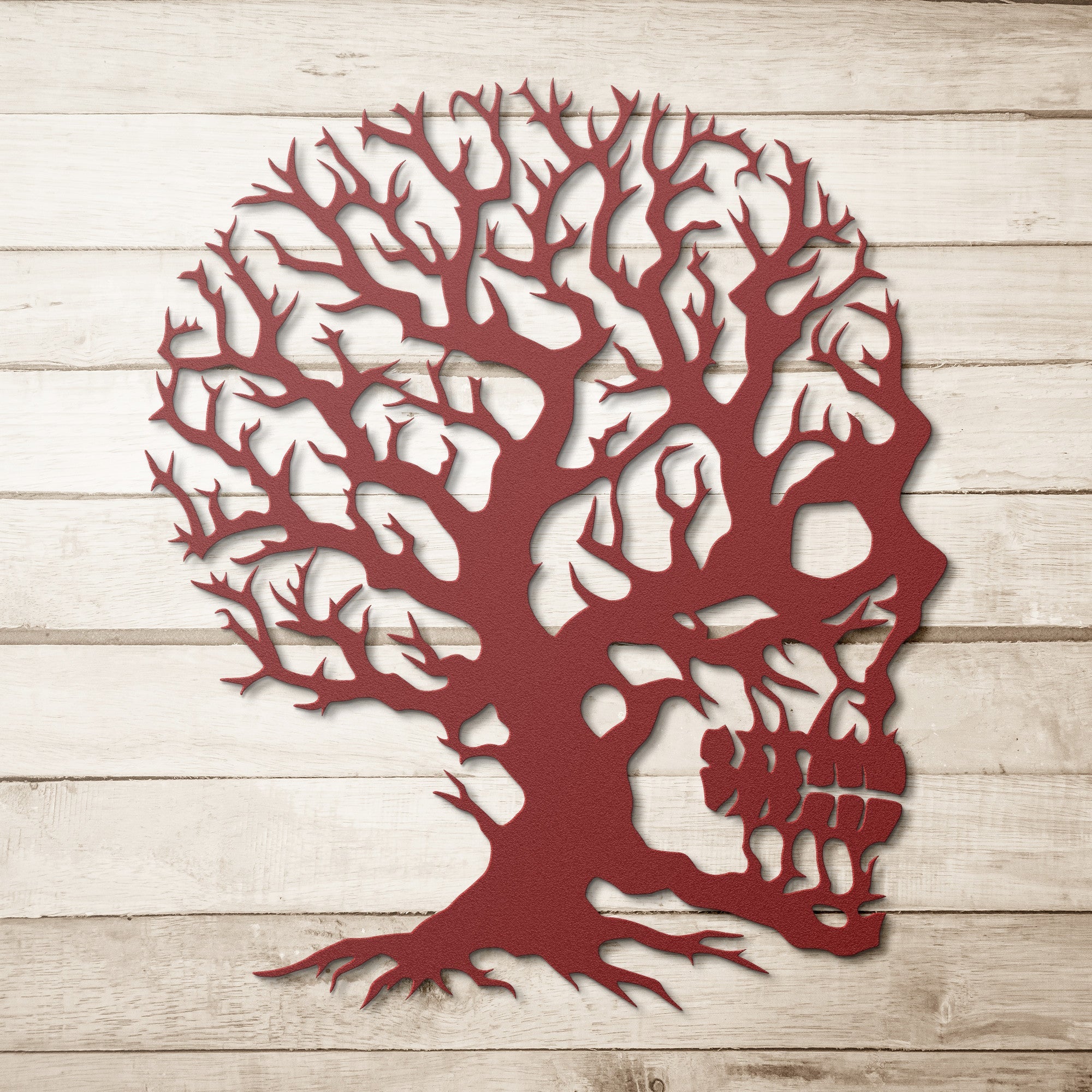 Tree Skull Metal Sign - Cool Metal Signs