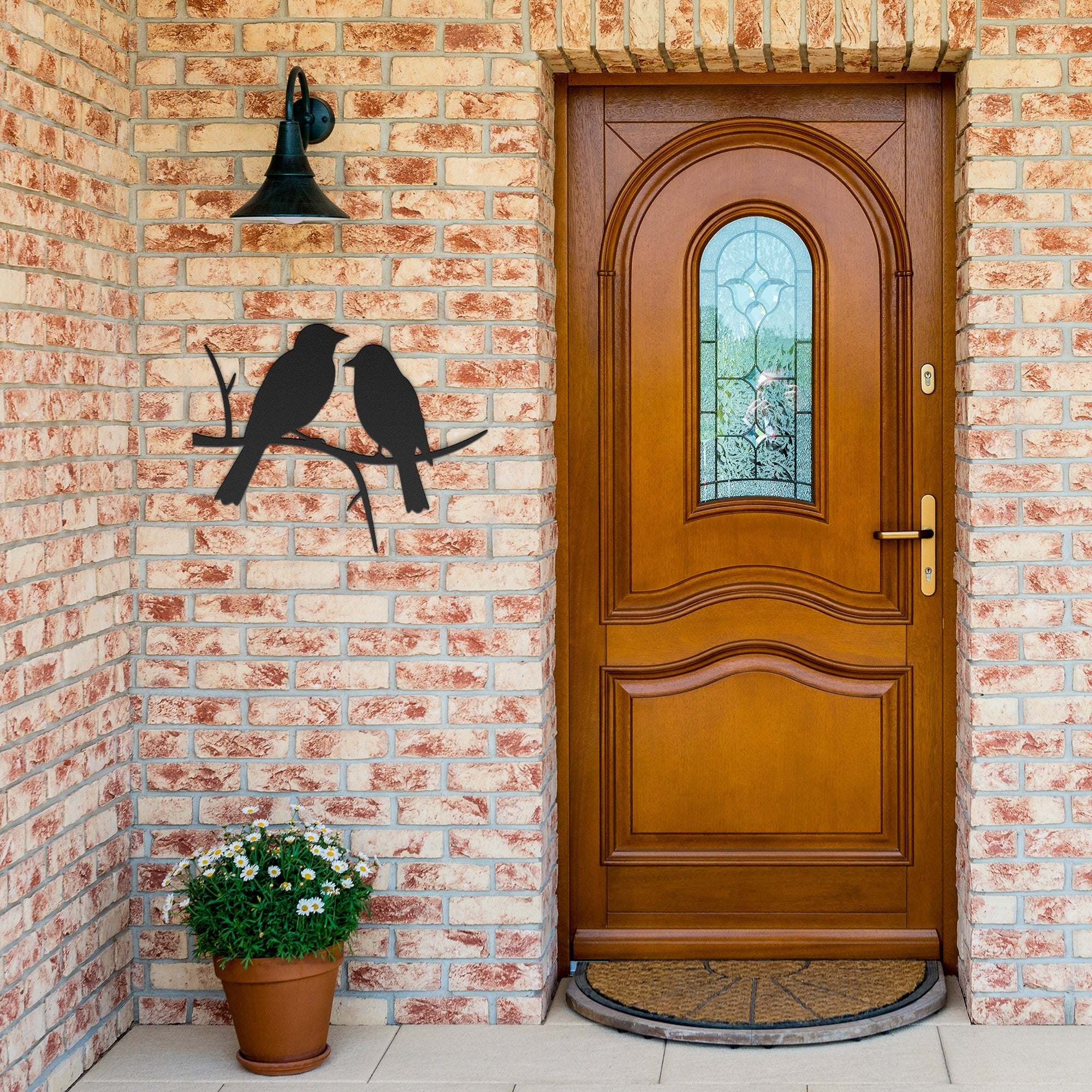 Two Birds on a Branch Metal Sign - Cool Metal Signs