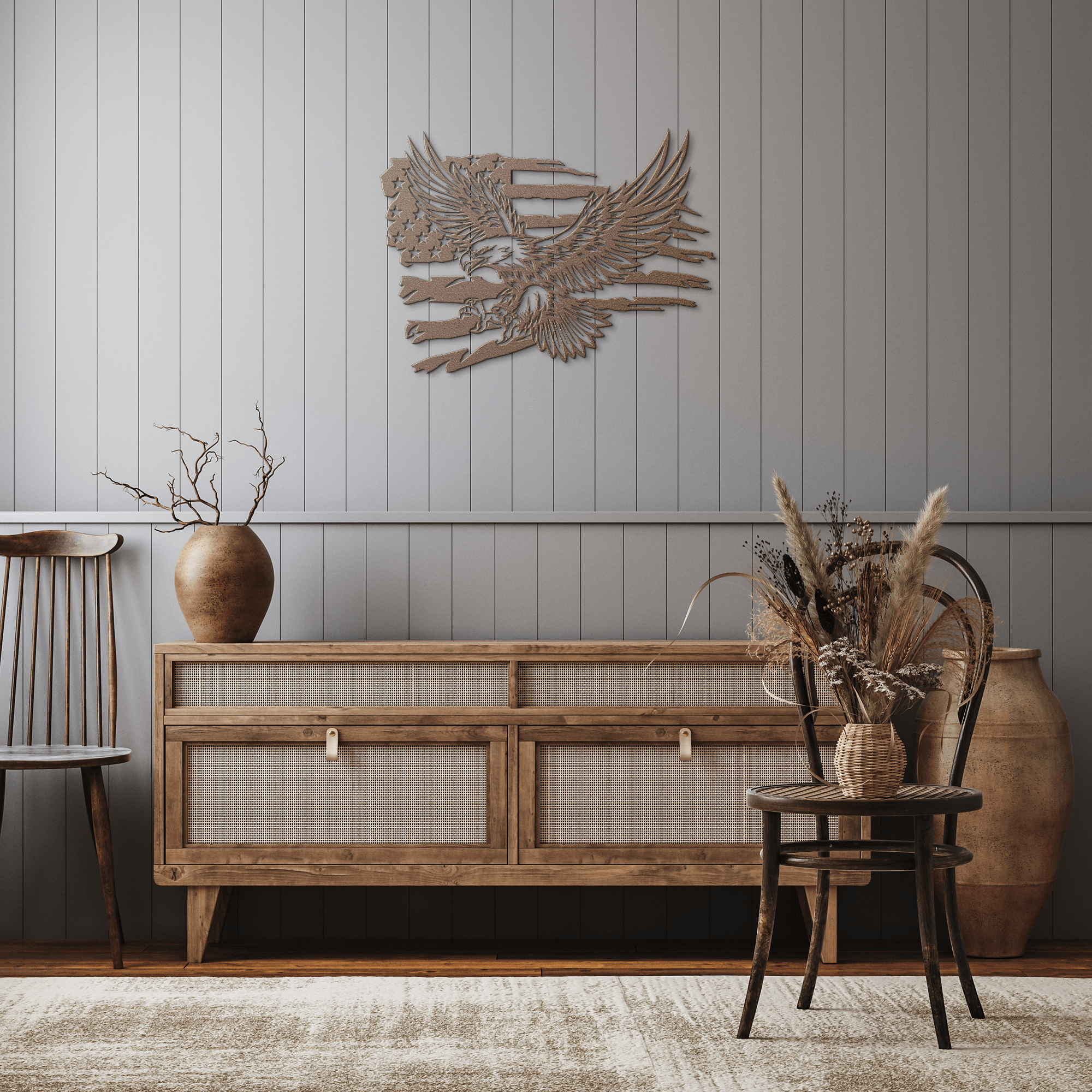 USA Eagle Metal Sign - Cool Metal Signs