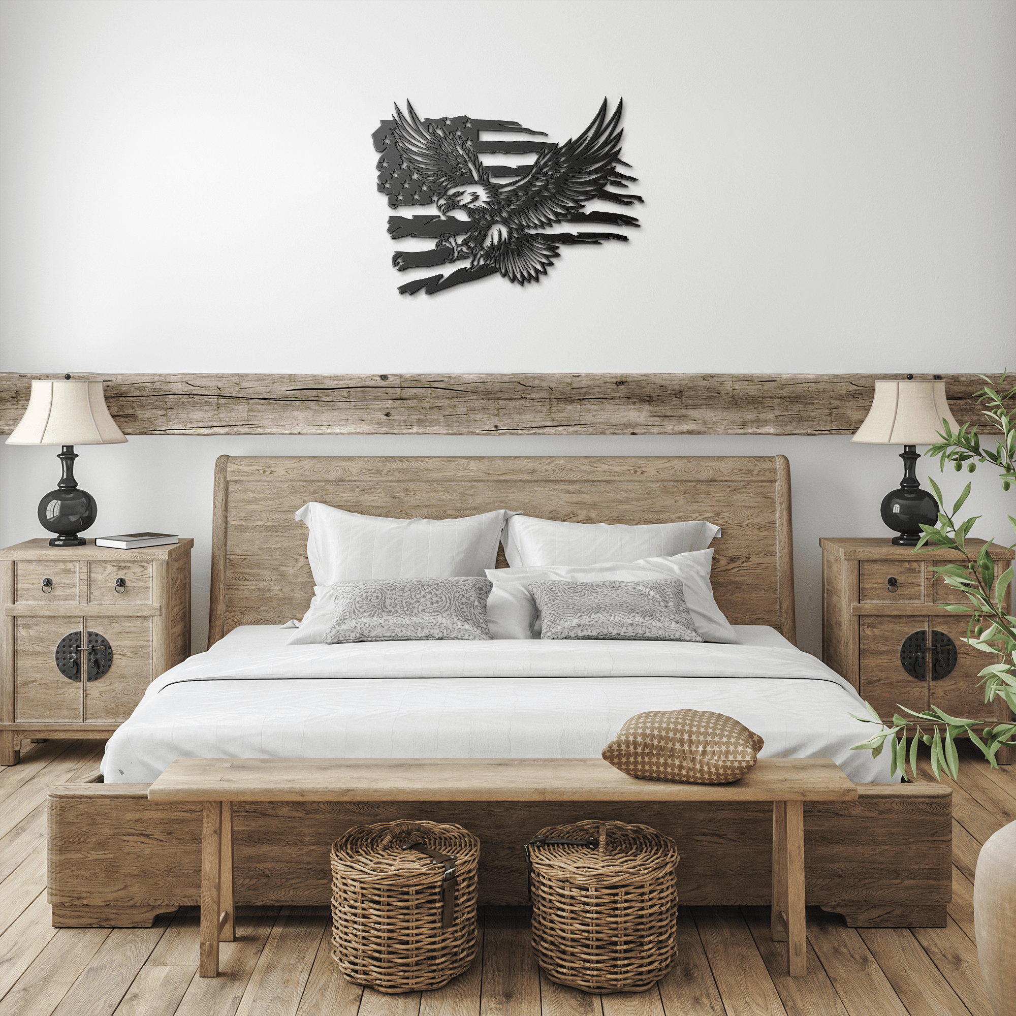 USA Eagle Metal Sign - Cool Metal Signs