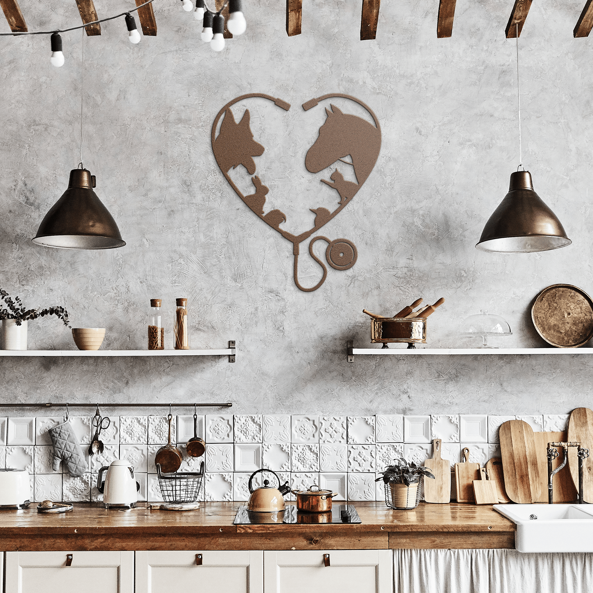 Veterinarian Heart Metal Sign - Cool Metal Signs