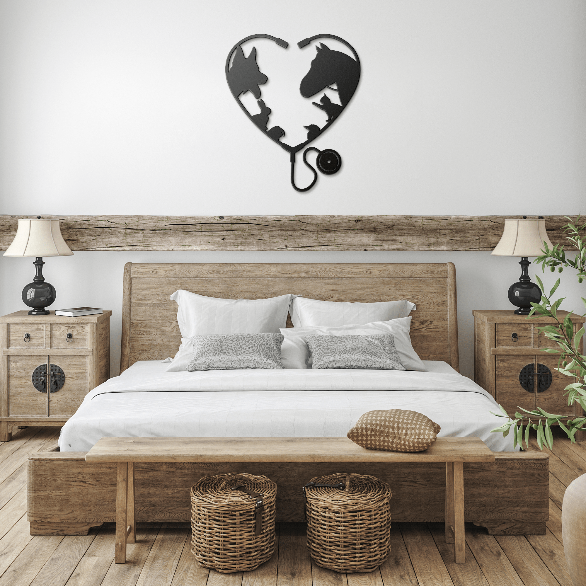 Veterinarian Heart Metal Sign - Cool Metal Signs