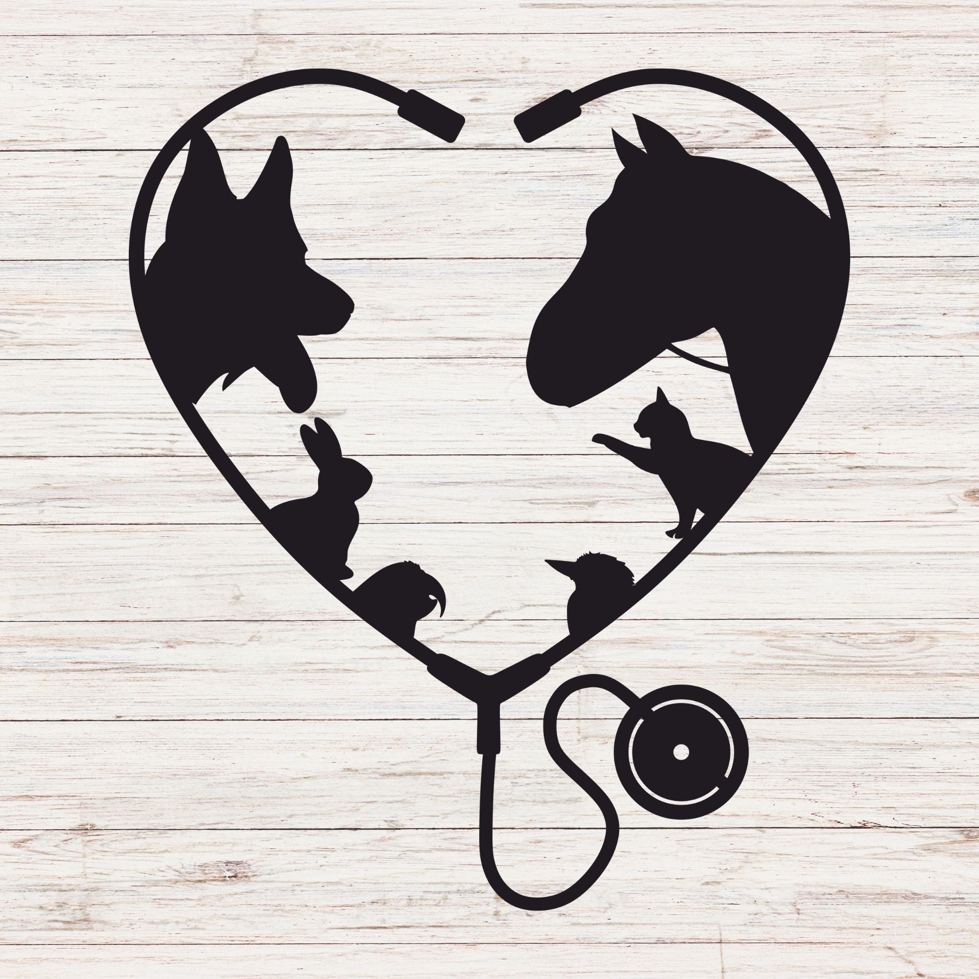 Veterinarian Heart Metal Sign - Cool Metal Signs