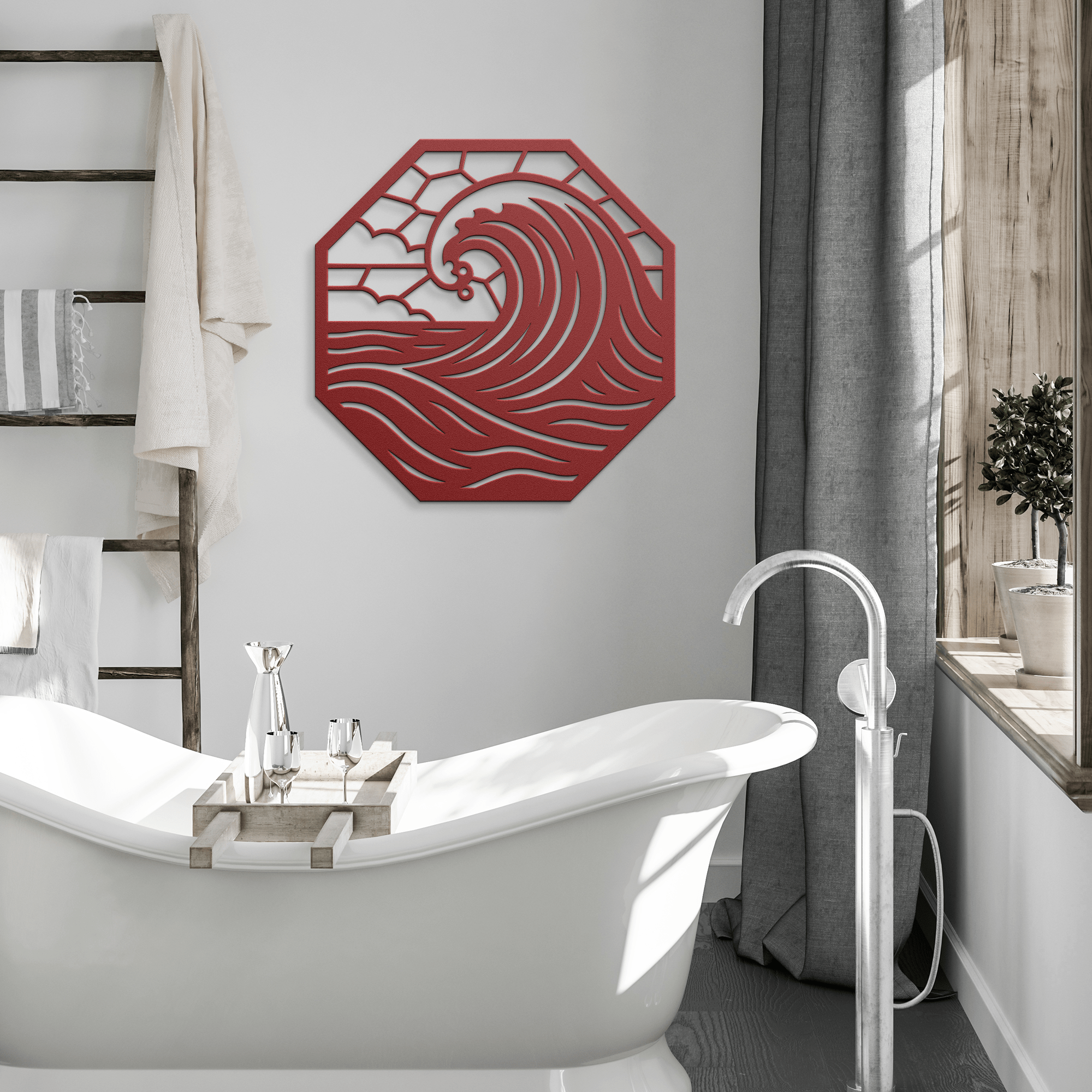 Wave Harmony Metal Sign - Cool Metal Signs