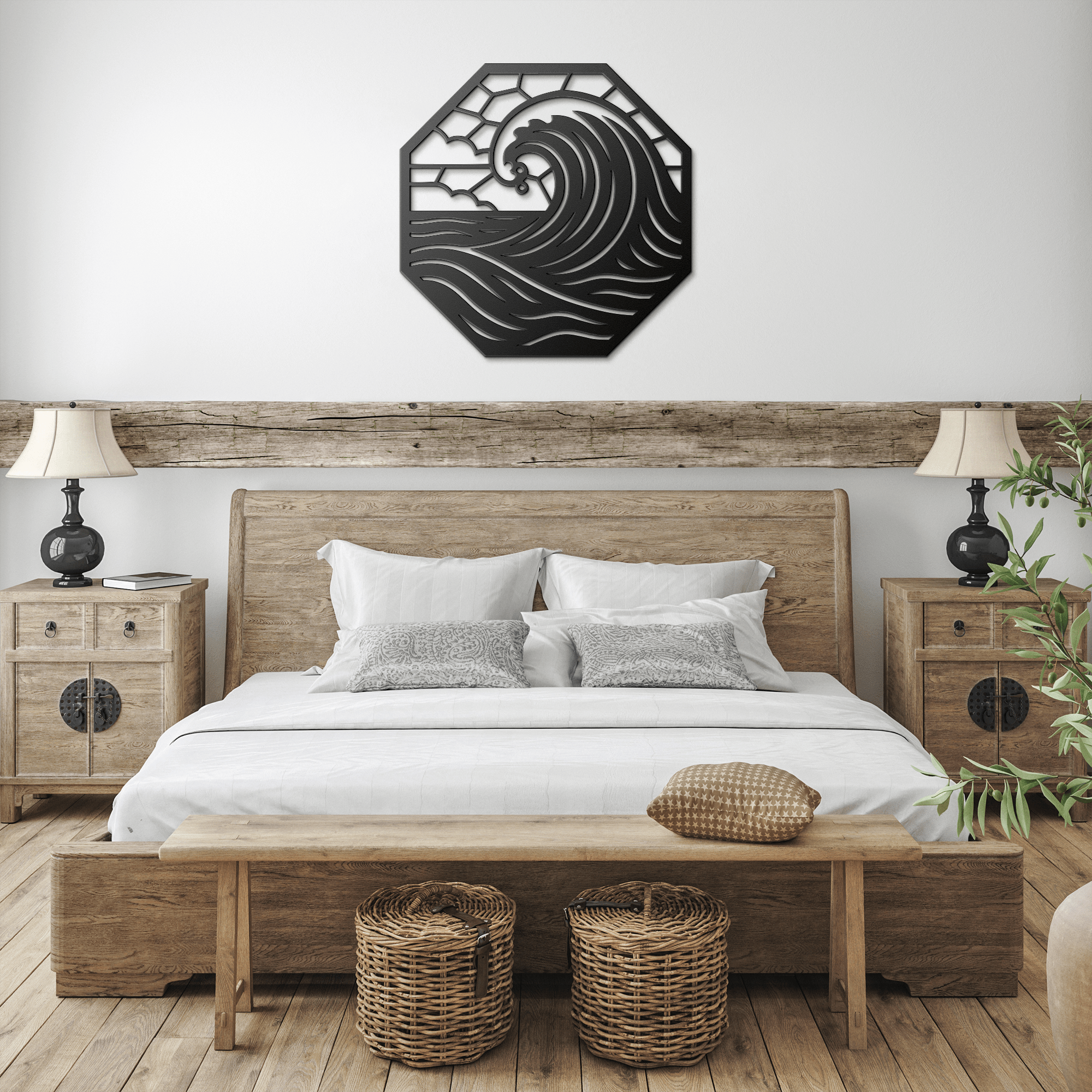 Wave Harmony Metal Sign - Cool Metal Signs