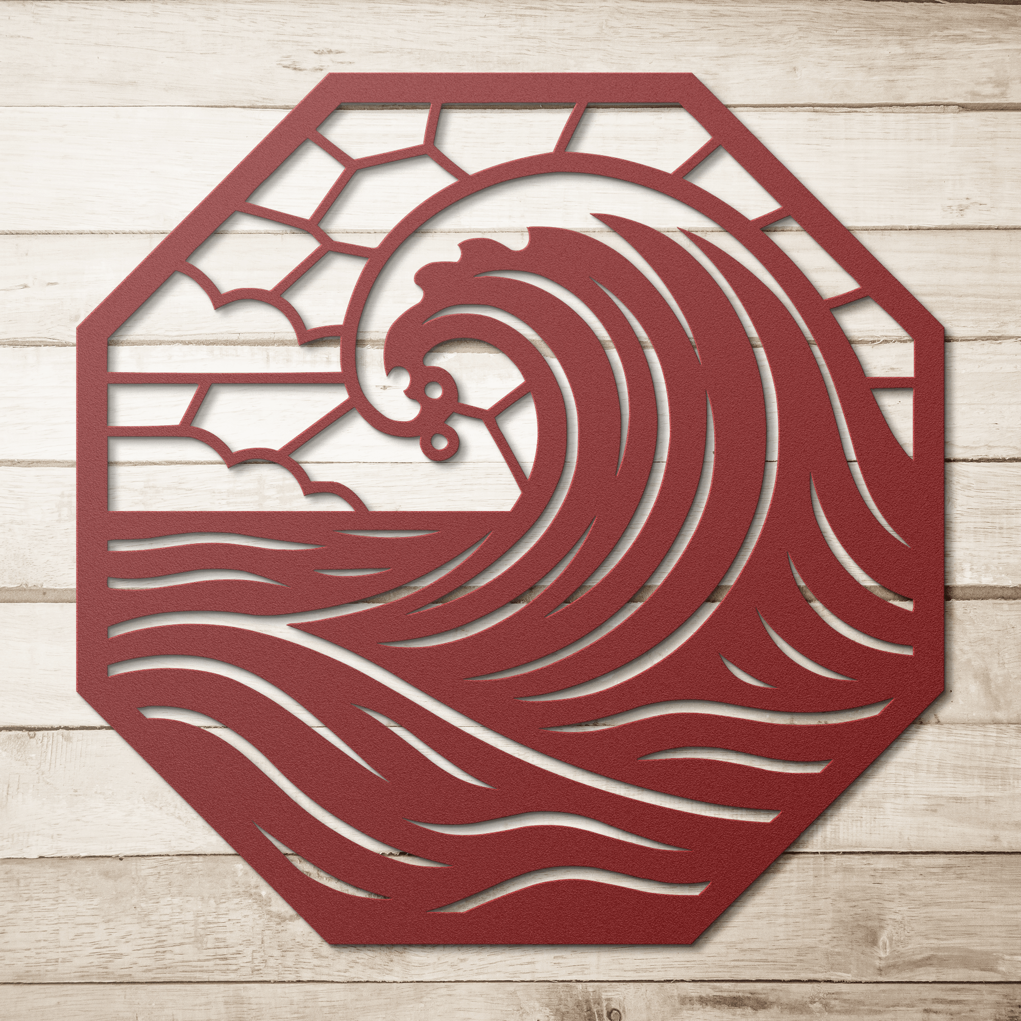 Wave Harmony Metal Sign - Cool Metal Signs