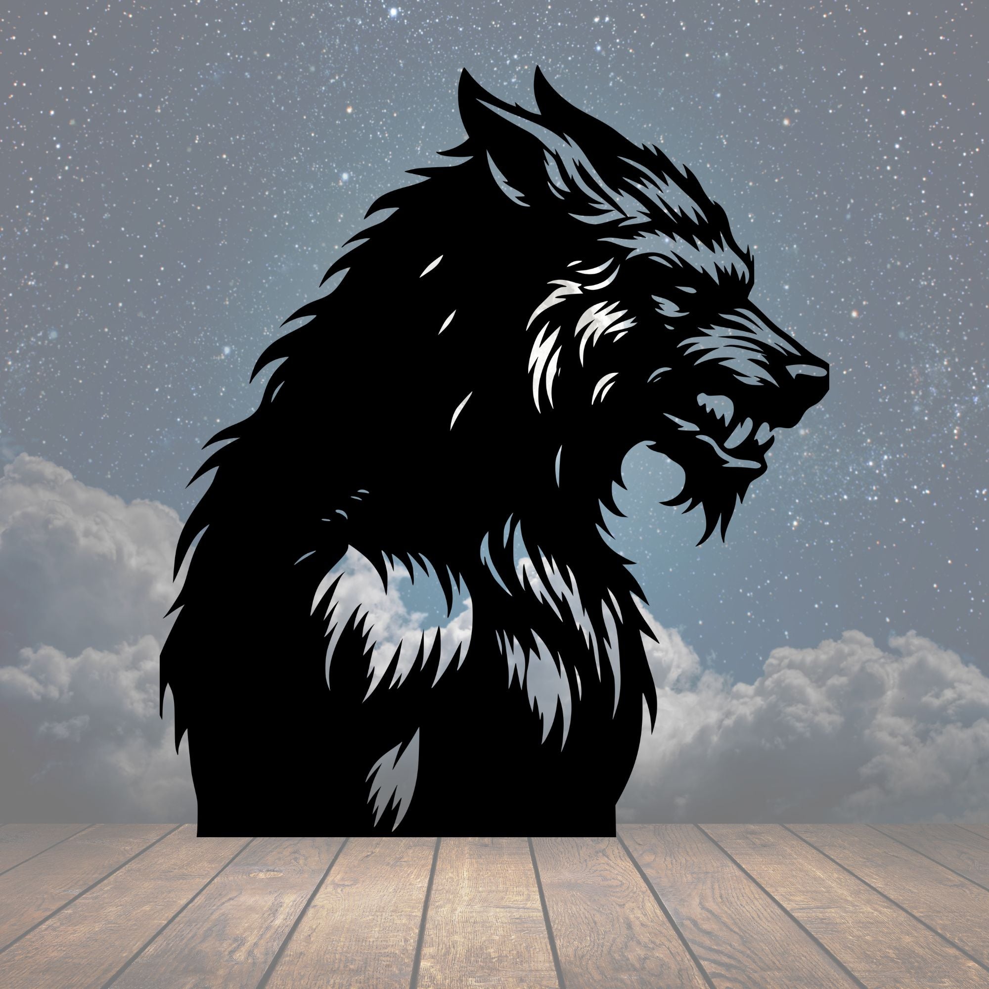 Werewolf Metal Sign - Cool Metal Signs