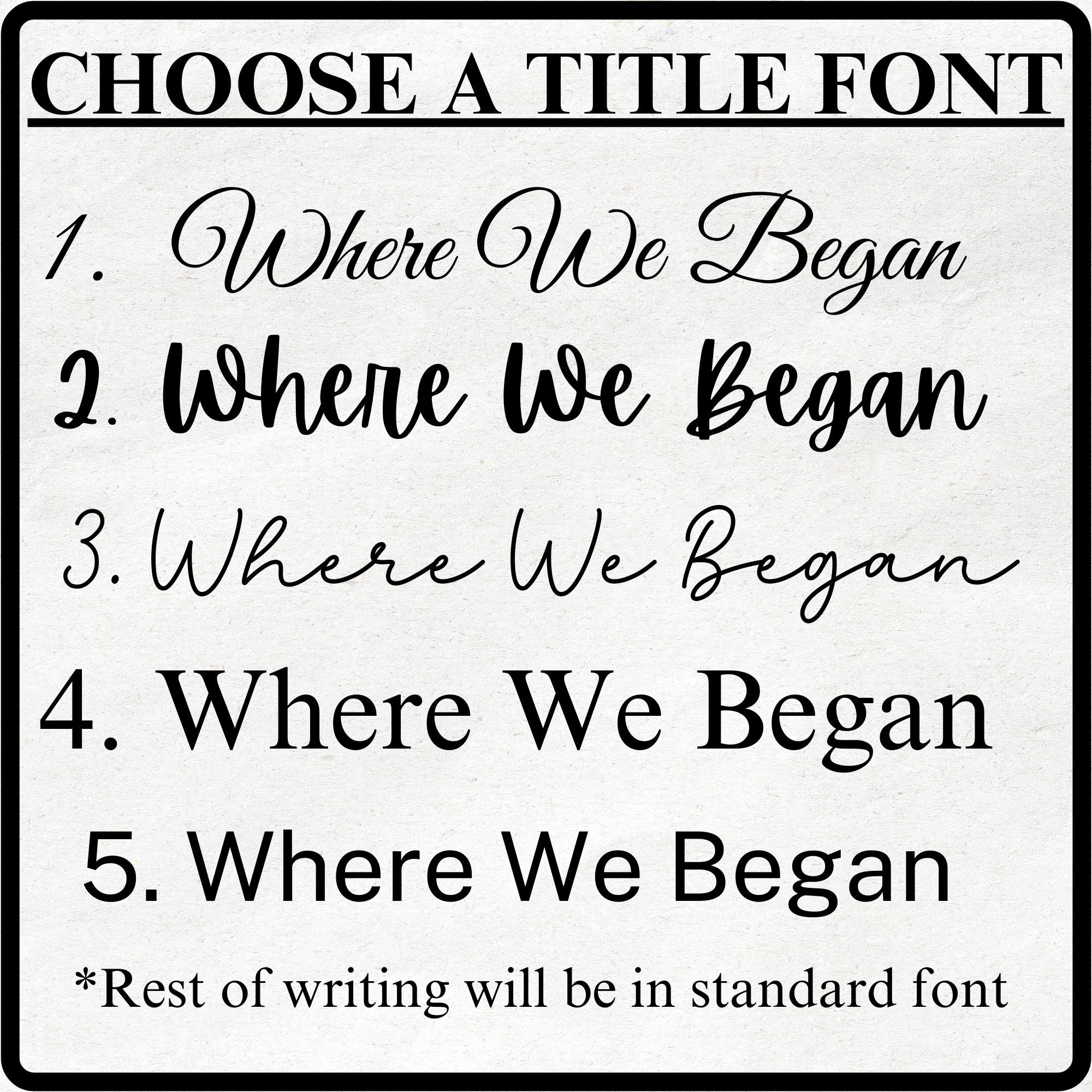 Where it all Began Personalized Metal Prints - Cool Metal Signs