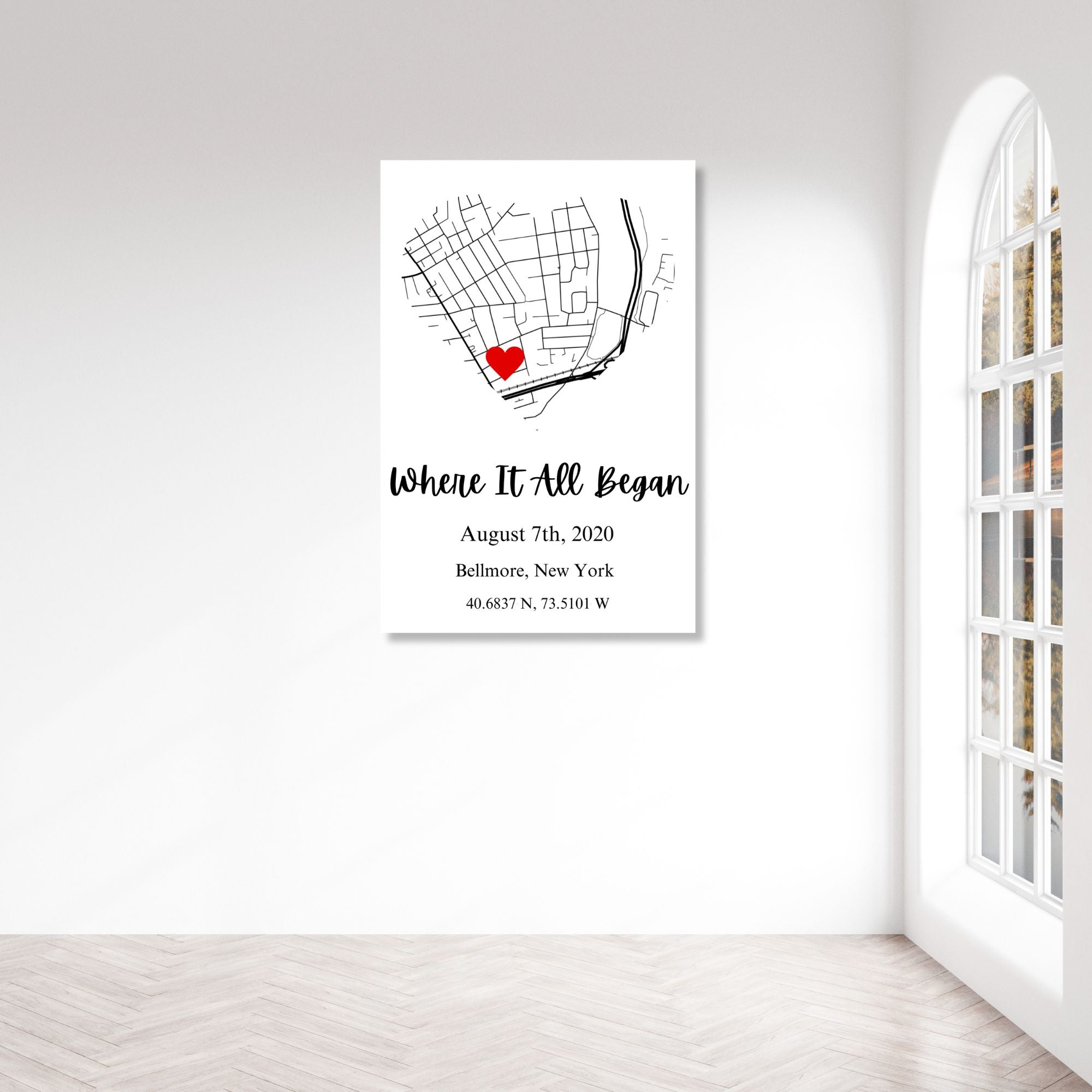 Where it all Began Personalized Metal Prints - Cool Metal Signs