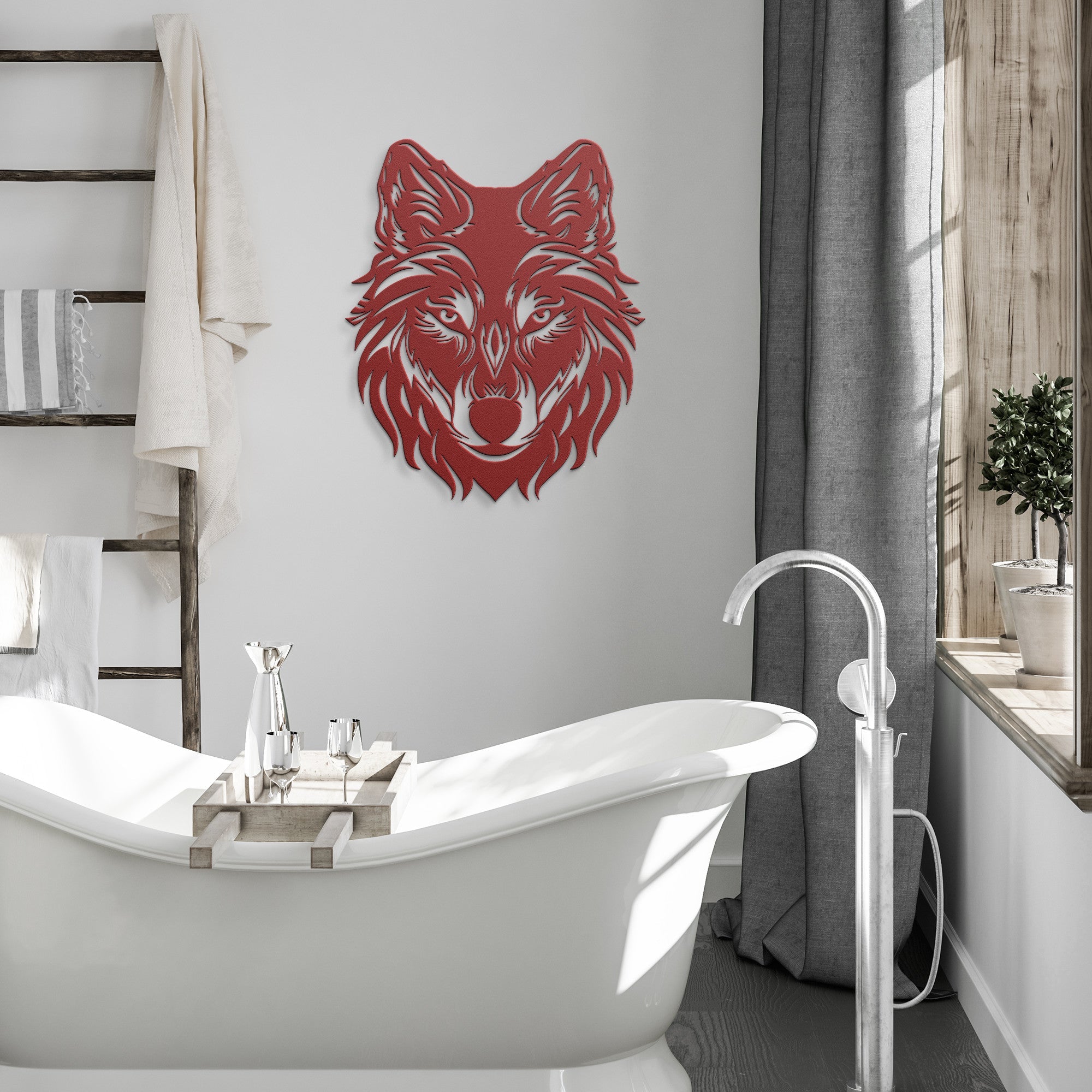 Wolf Metal Art - Cool Metal Signs