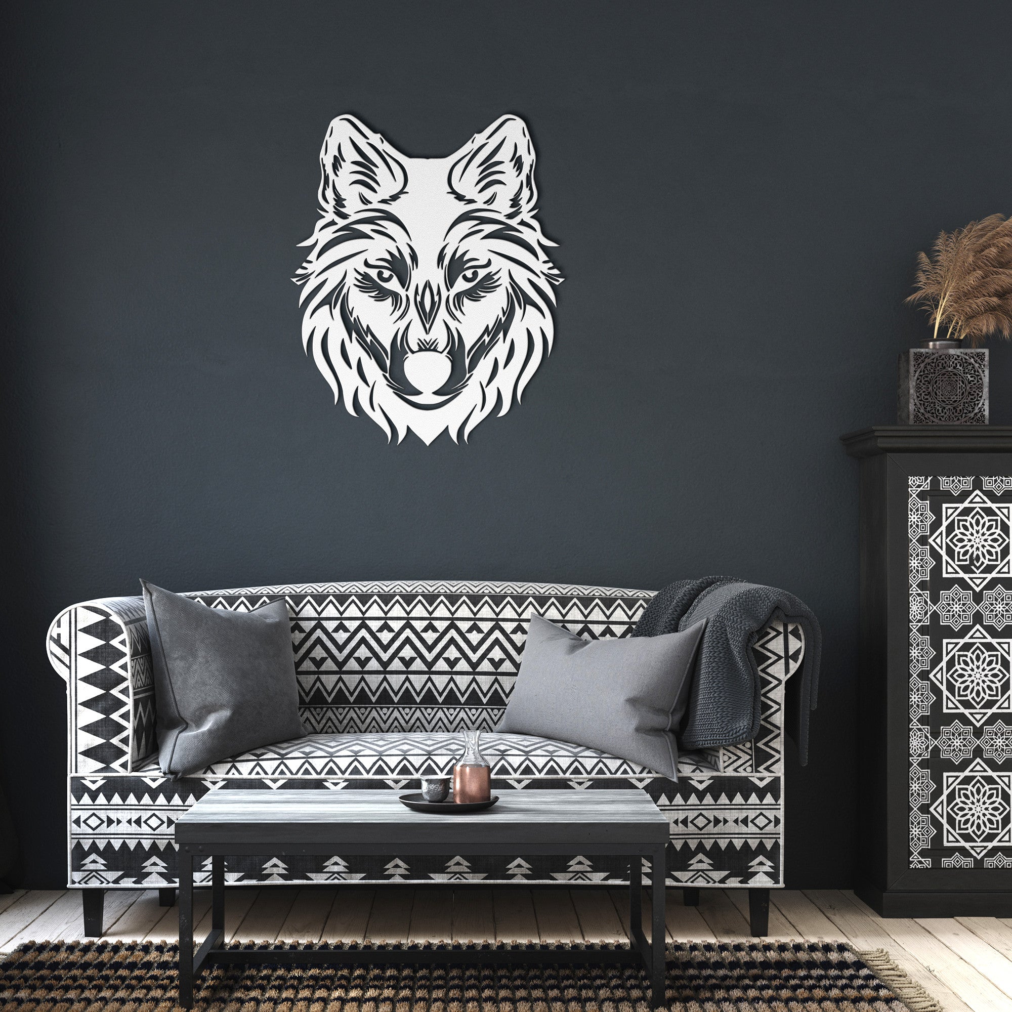 Wolf Metal Art - Cool Metal Signs