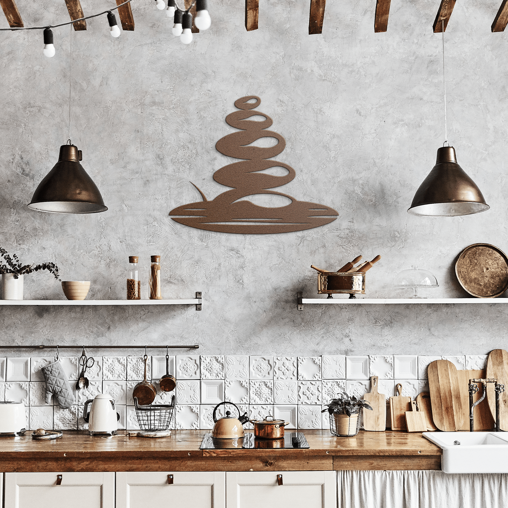 Zen Stones Metal Sign - Cool Metal Signs