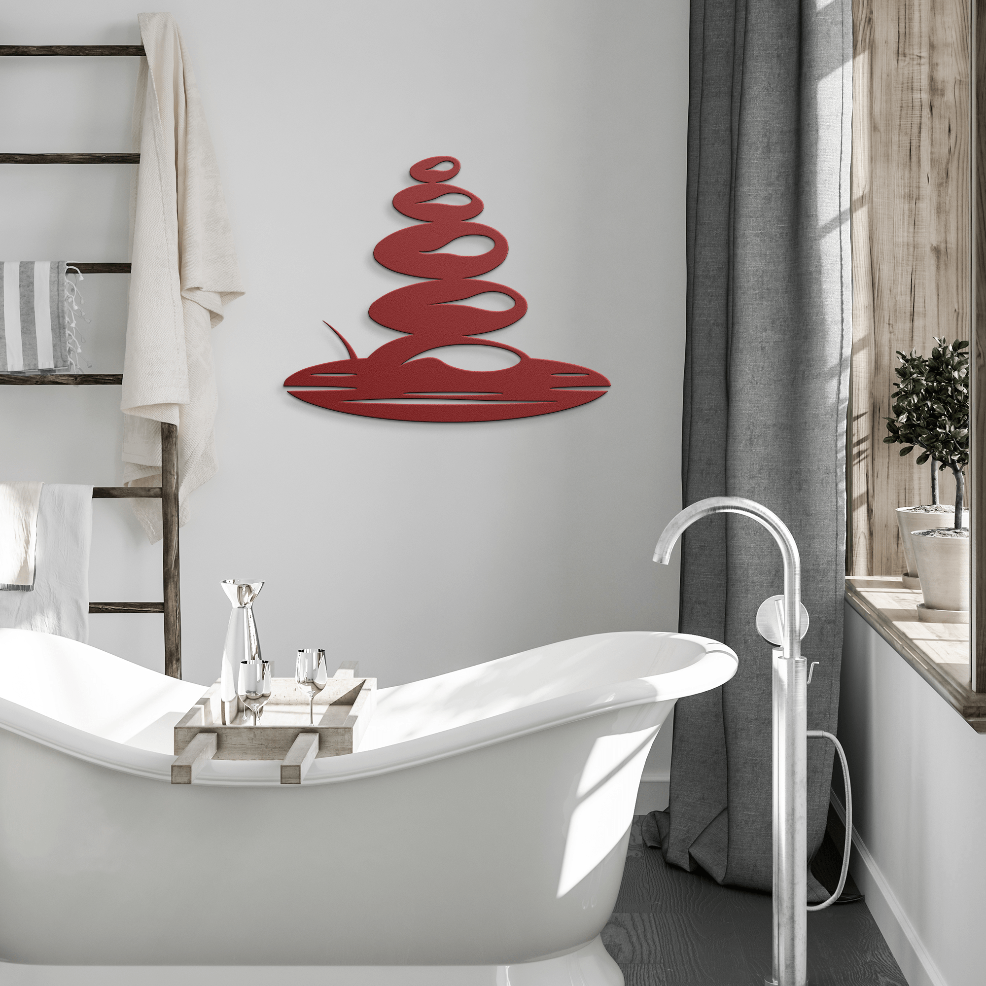 Zen Stones Metal Sign - Cool Metal Signs