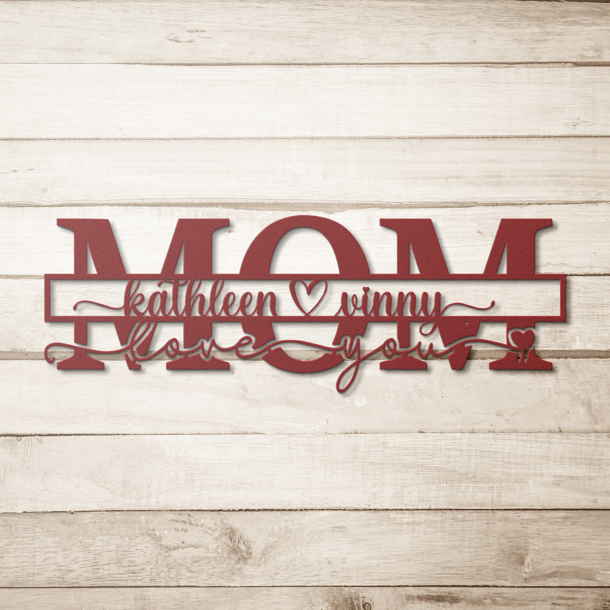 2024 Mothers Day Sign with Children's Names - Cool Metal Signs